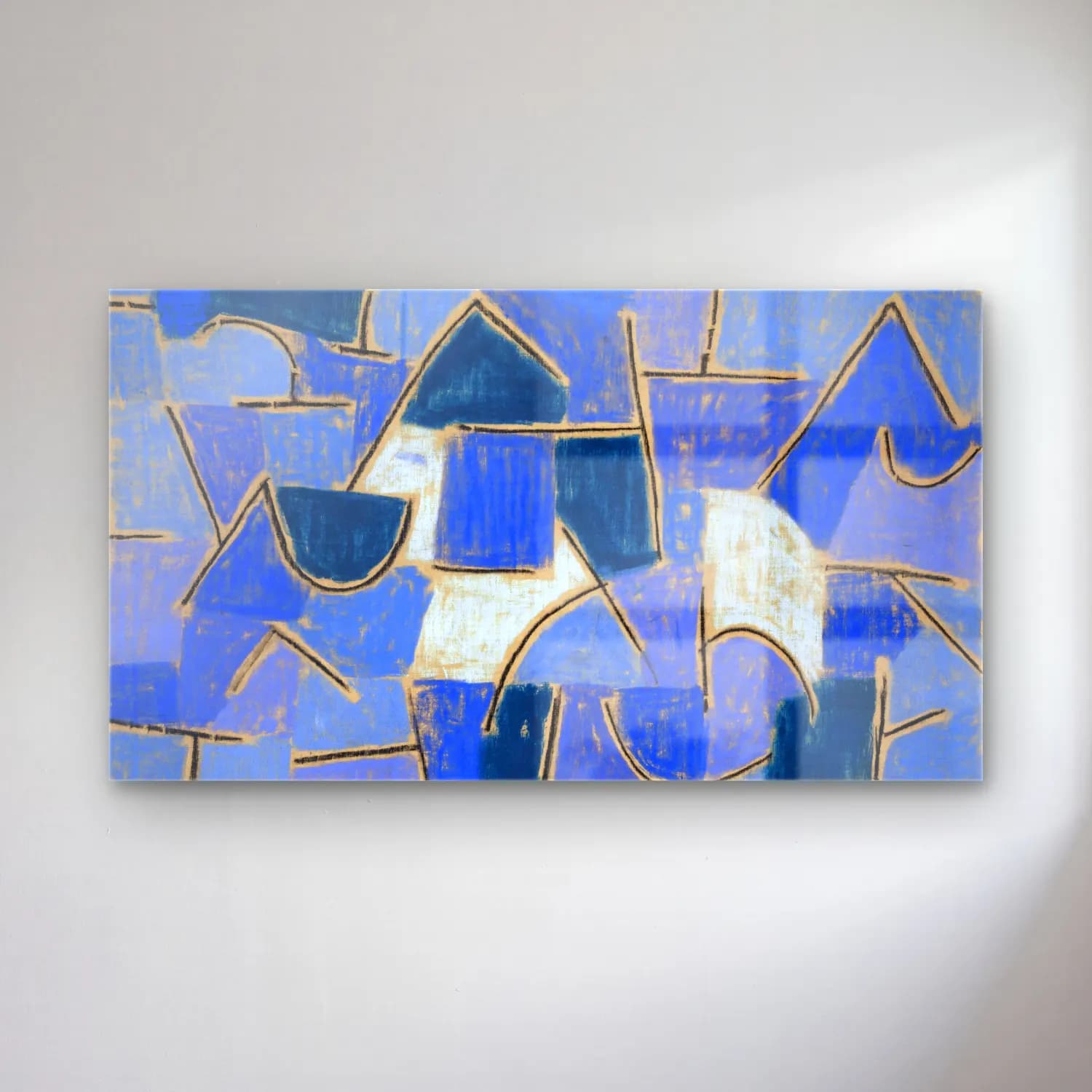 Paul Klee – Blue night cam tablo — Paul Klee – Blue night — modern soyut soyut formlar