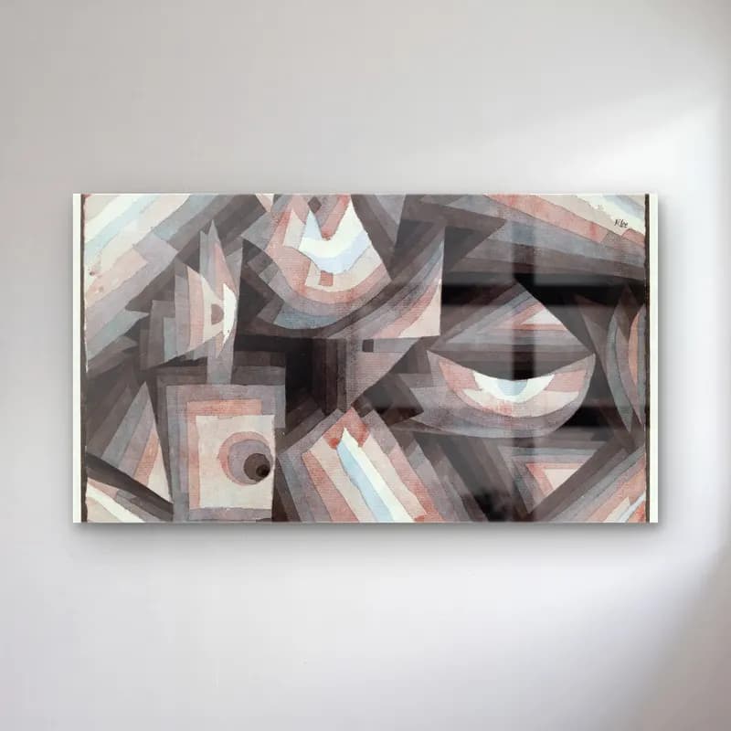 Paul Klee – Crystal gradation cam tablo — Paul Klee – Crystal gradation — modern soyut soyut yüz