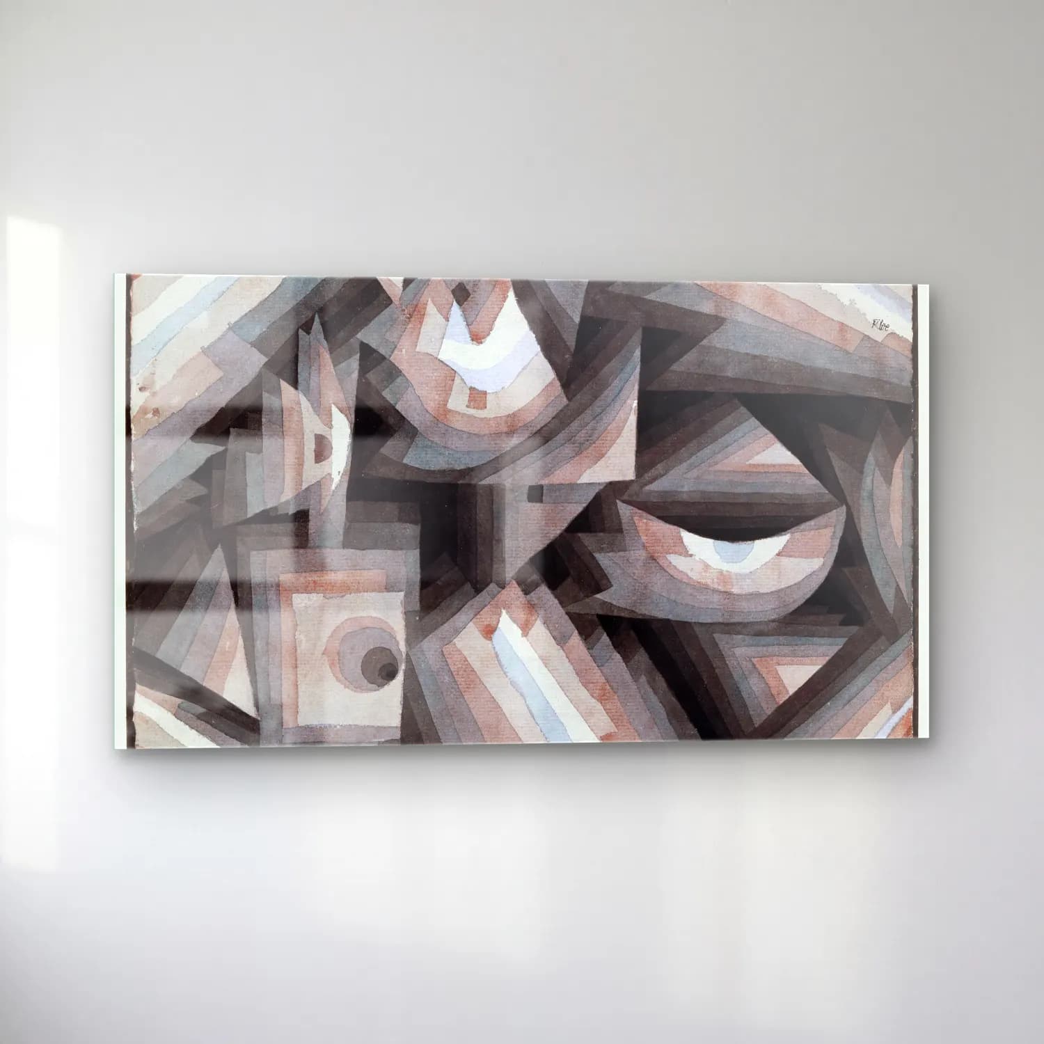 Paul Klee – Crystal gradation cam tablo — sol açıdan görünüm