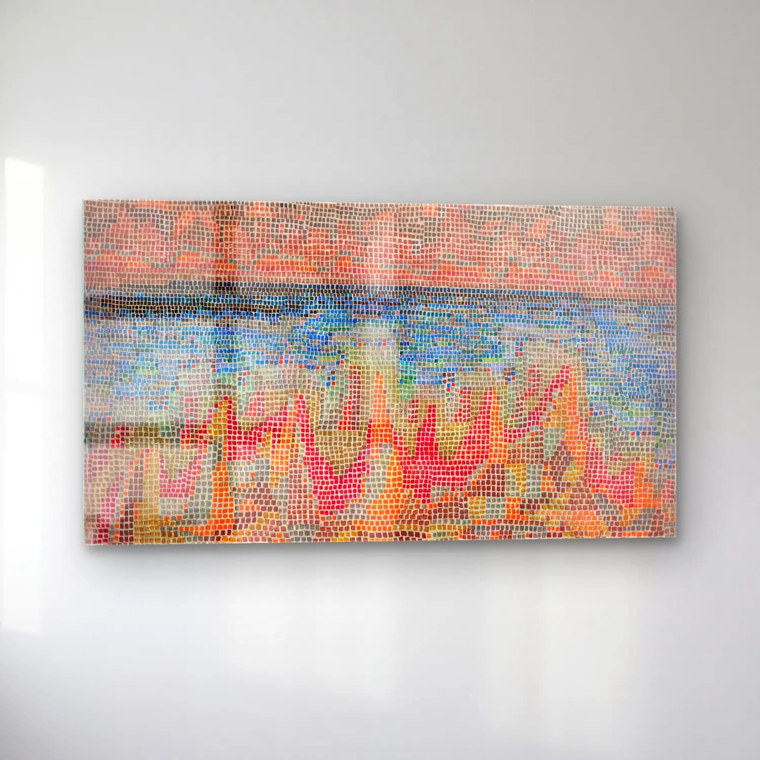 Paul Klee – Klee Klippen am Meer cam tablo — sol açıdan görünüm