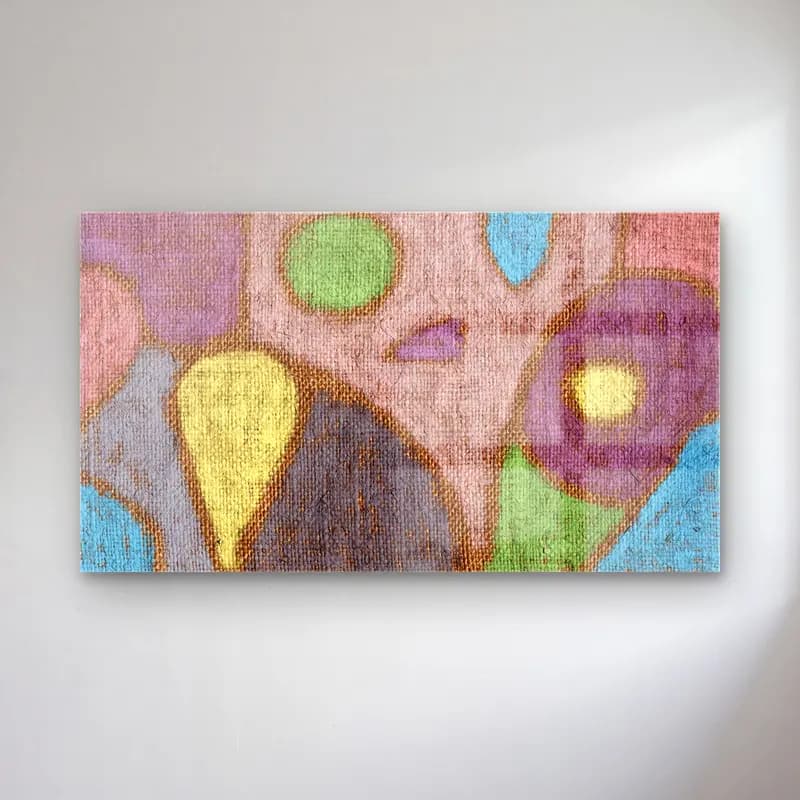 Paul Klee – Mild Fruit (ca. 1930s) cam tablo — Paul Klee – Mild Fruit (ca. 1930s) — retro çiçek deseni