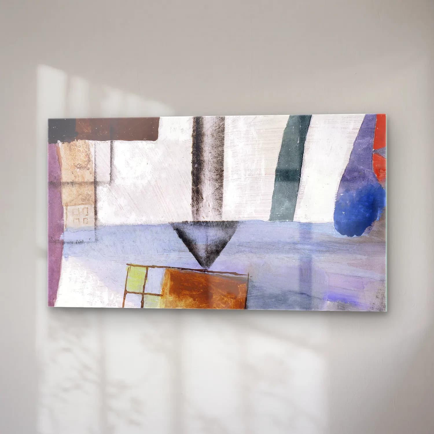 Paul Klee – White Easter II – Siyah Beyaz Tonlar cam tablo — sağ açıdan görünüm