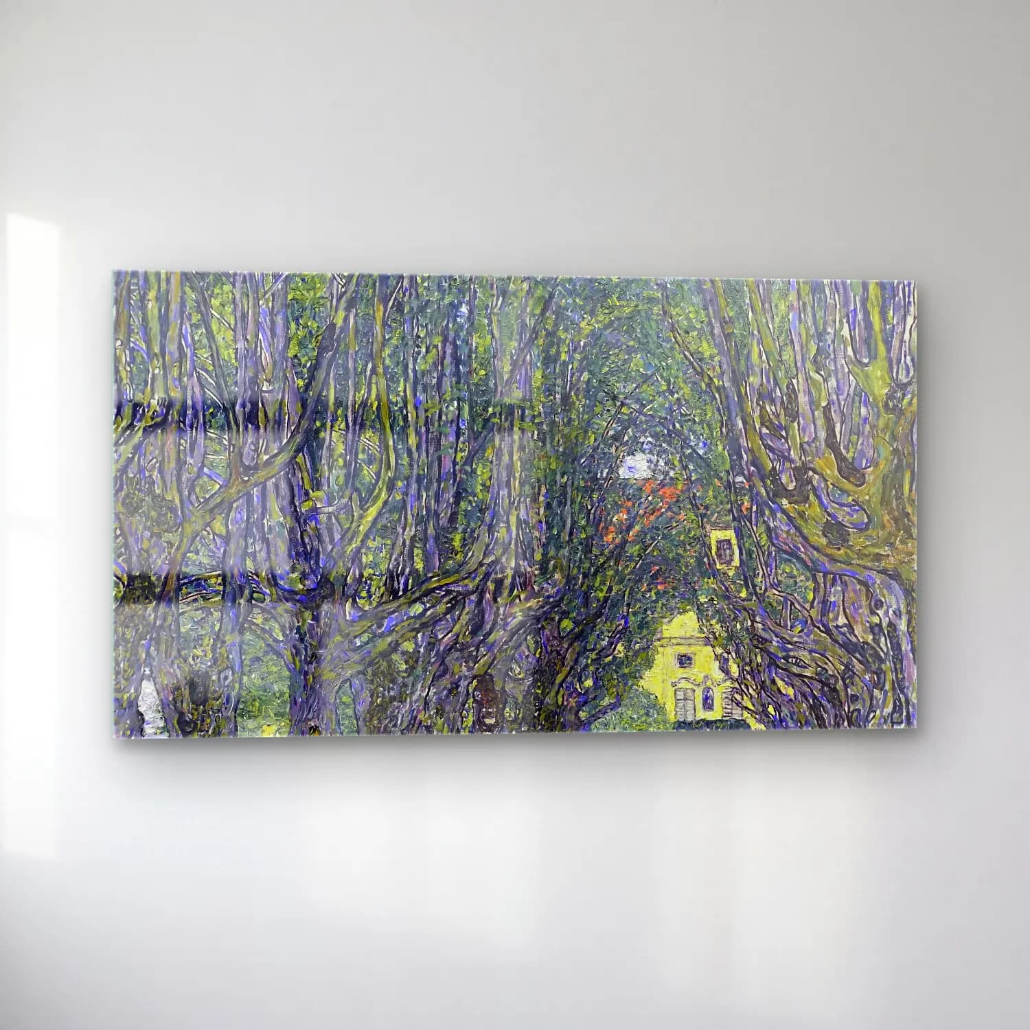 Gustav Klimt – Allee at Schloss Kammer cam tablo — sol açıdan görünüm