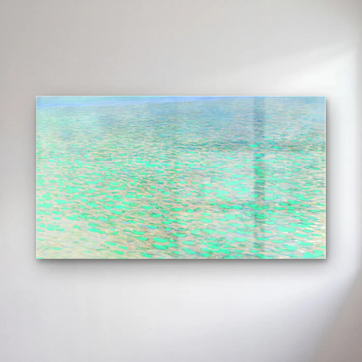Gustav Klimt – Attersee cam tablo — Gustav Klimt – Attersee — empresyonist sakin deniz ufku