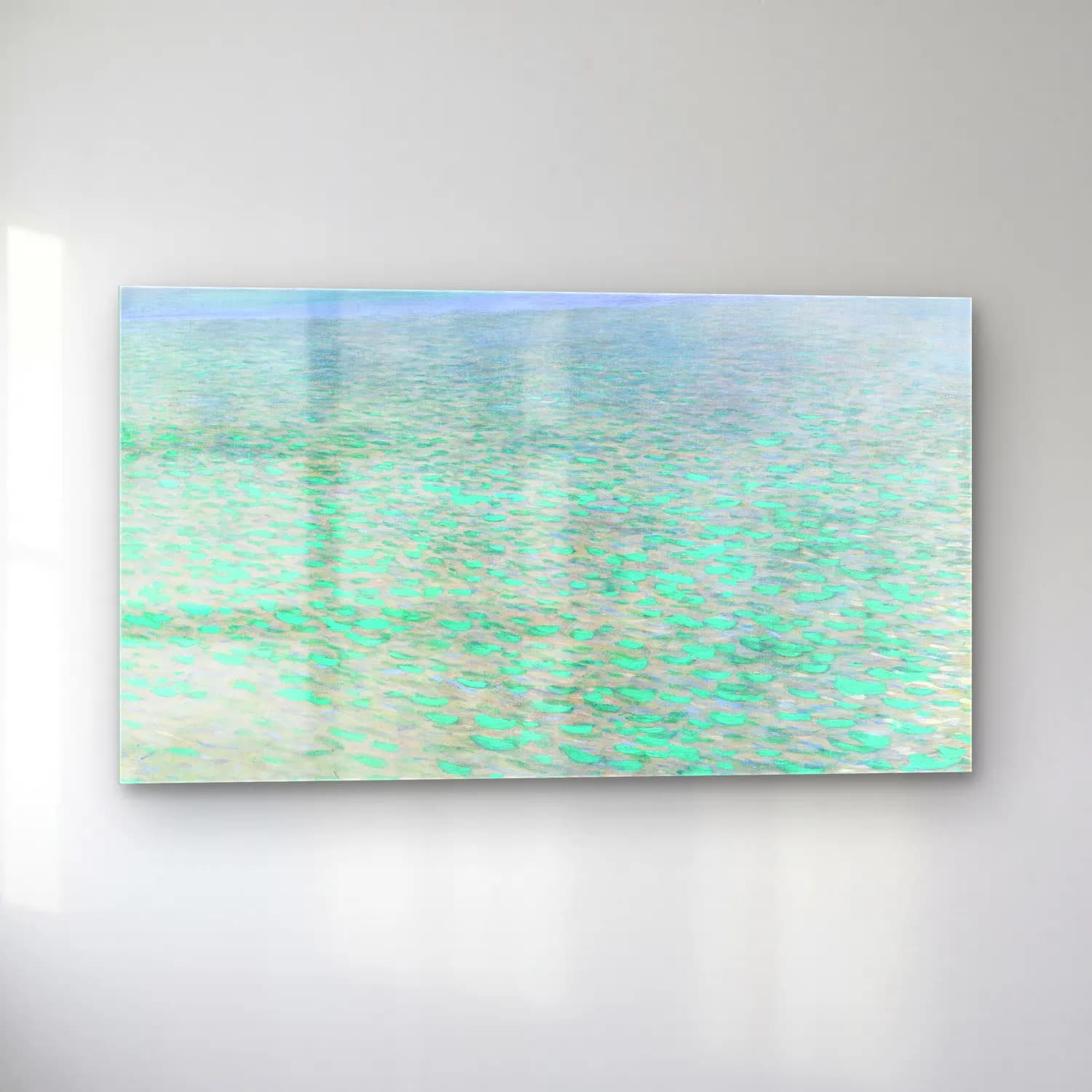 Gustav Klimt – Attersee cam tablo — sol açıdan görünüm