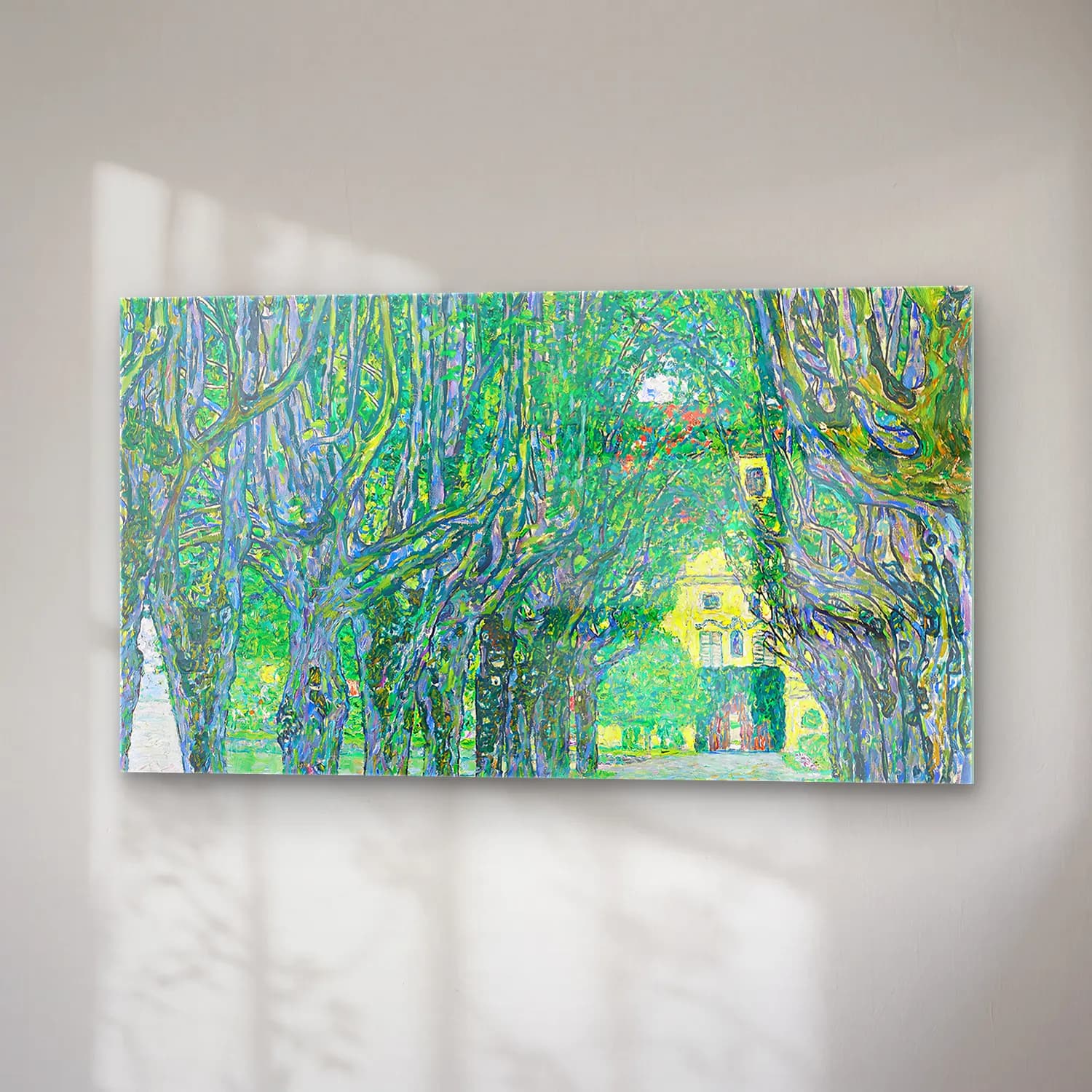 Gustav Klimt – Avenue-Gustav Klimt cam tablo — sağ açıdan görünüm