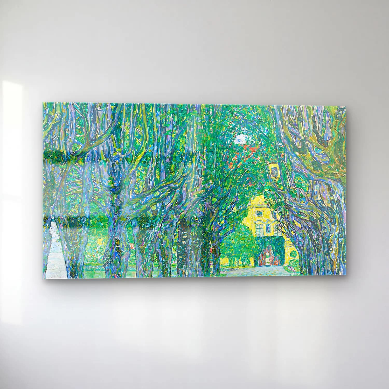 Gustav Klimt – Avenue-Gustav Klimt cam tablo — sol açıdan görünüm