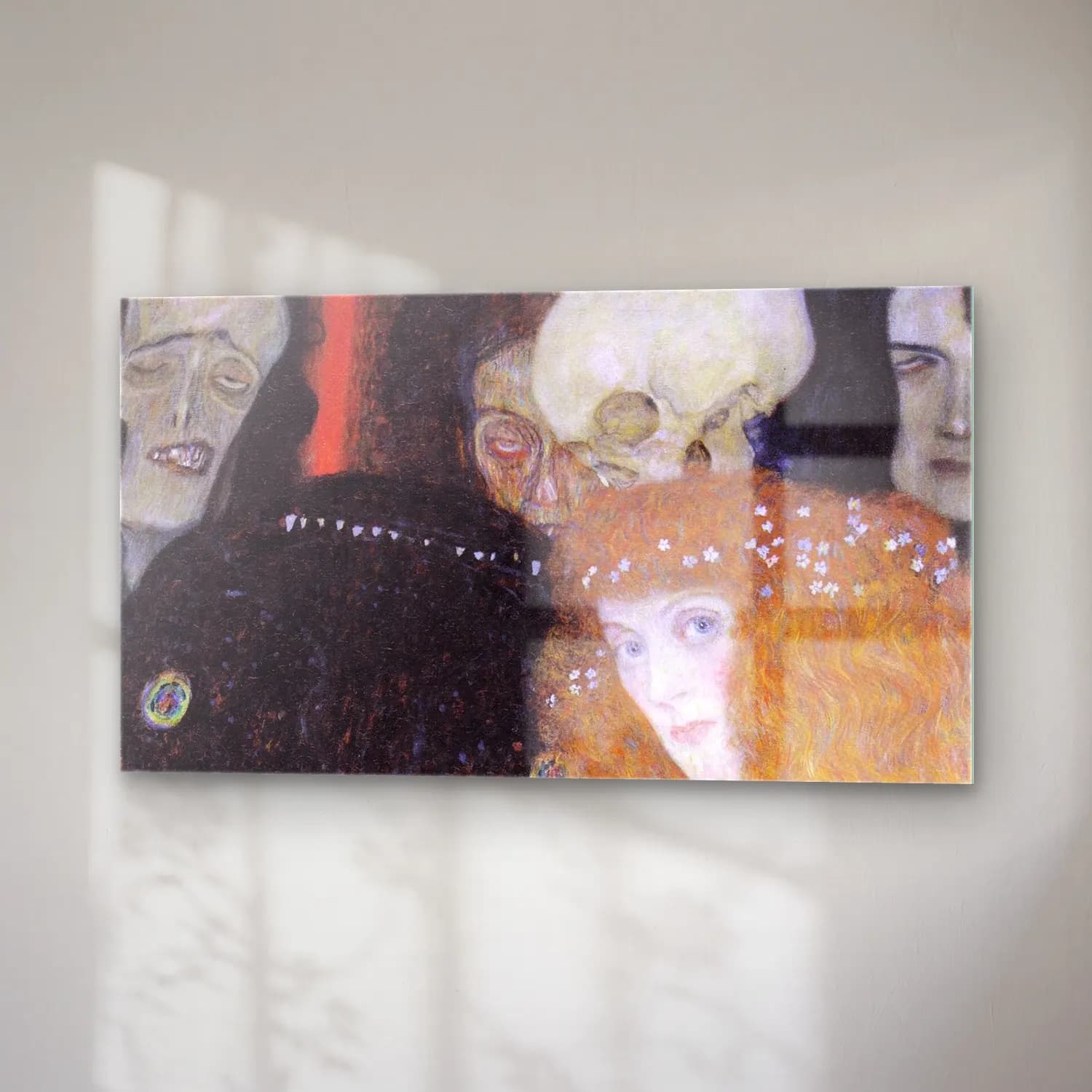 Gustav Klimt – Die Hoffnung cam tablo — sağ açıdan görünüm