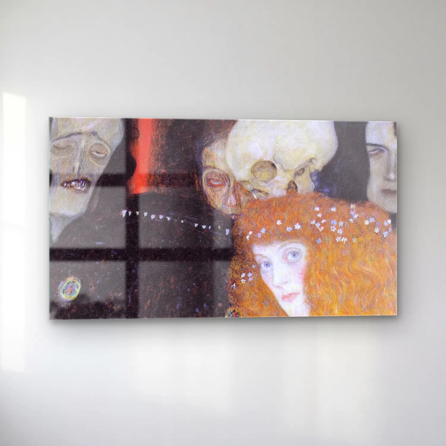 Gustav Klimt – Die Hoffnung cam tablo — sol açıdan görünüm