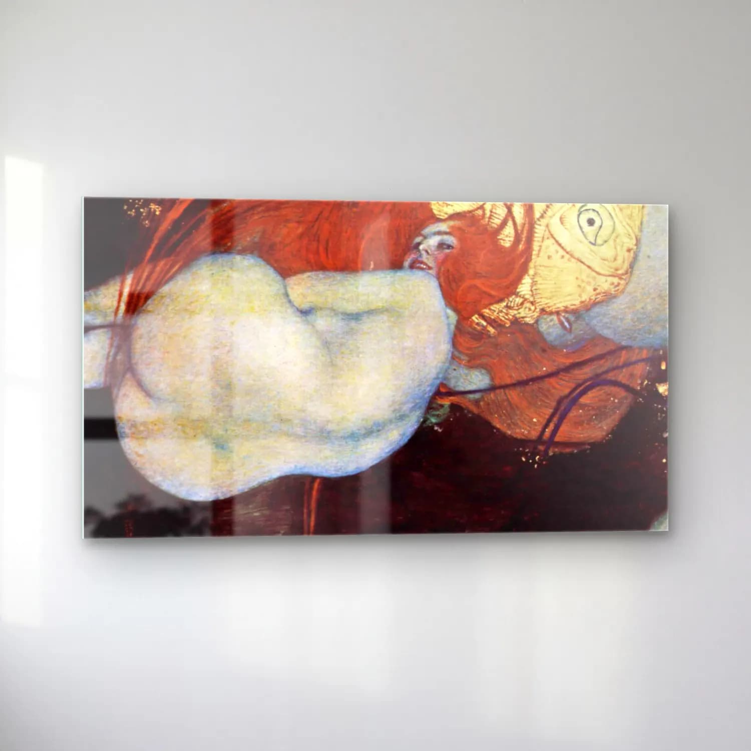Gustav Klimt – Goldfish cam tablo — sol açıdan görünüm