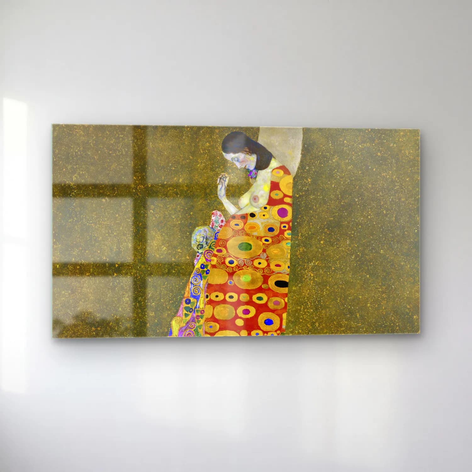 Gustav Klimt – Hope II cam tablo — sol açıdan görünüm