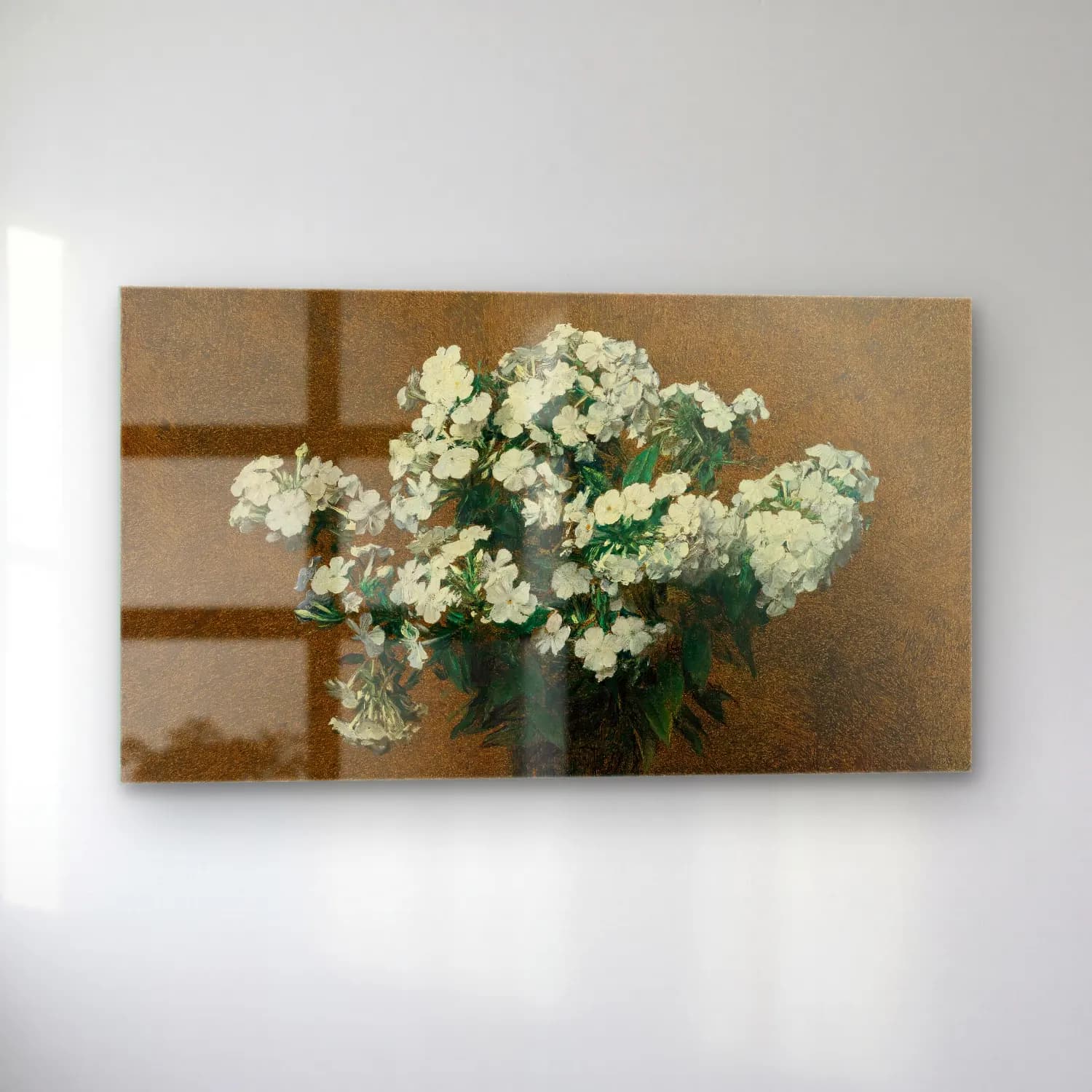 Henri Fantin-Latour – Phlox Blancs Dans Un Vase cam tablo — sol açıdan görünüm