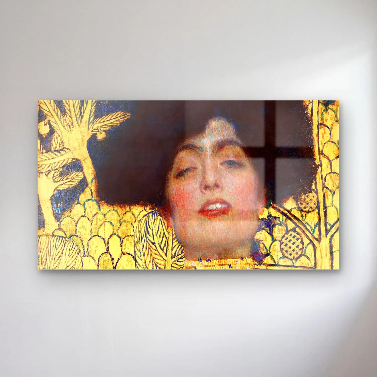 Gustav Klimt – Judith and the Head of Holofernes cam tablo — Gustav Klimt – Judith and the Head of Holofernes — empresyonist kadın portresi