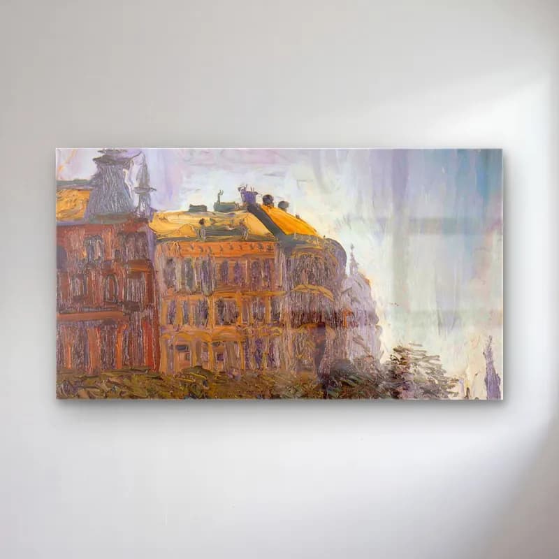 Gustav Klimt – On the Danube Canal cam tablo — Gustav Klimt – On the Danube Canal — empresyonist şato