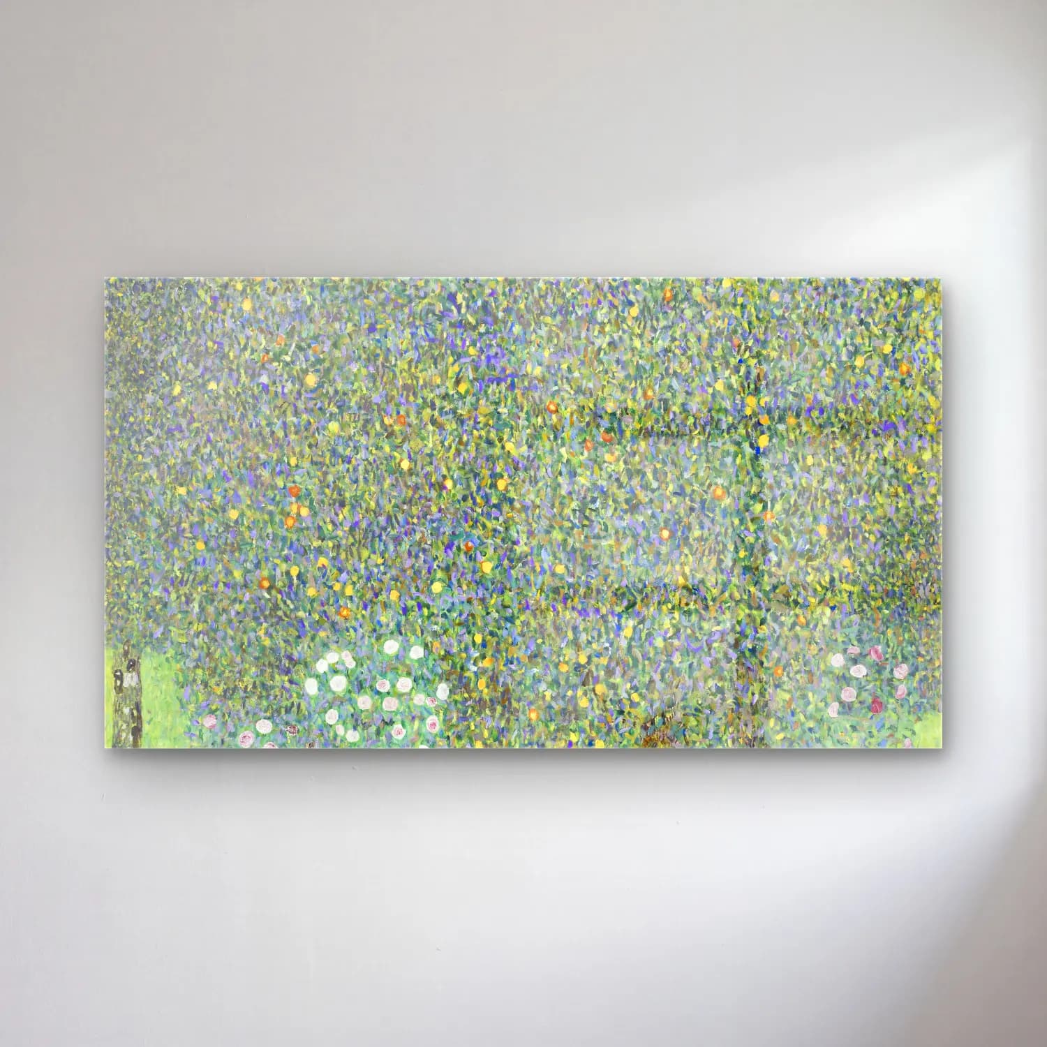 Gustav Klimt – Pear Tree cam tablo — Gustav Klimt – Pear Tree — empresyonist çiçek bahçesi