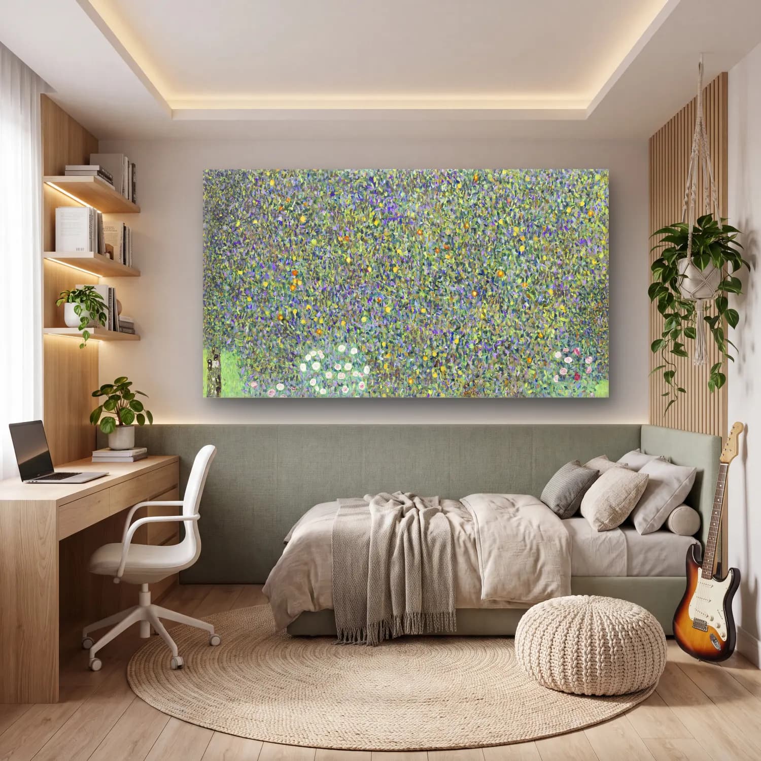 Gustav Klimt – Pear Tree cam tablo — genç odasında