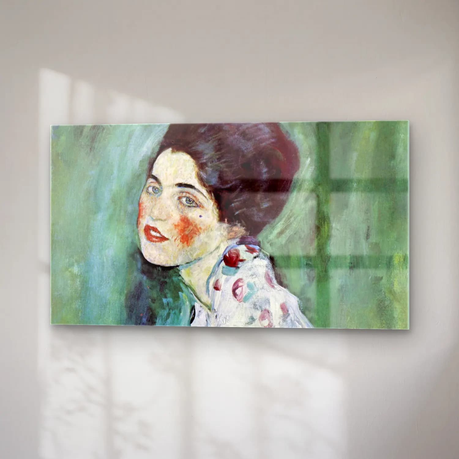 Gustav Klimt – Porträt einer Dame cam tablo — sağ açıdan görünüm