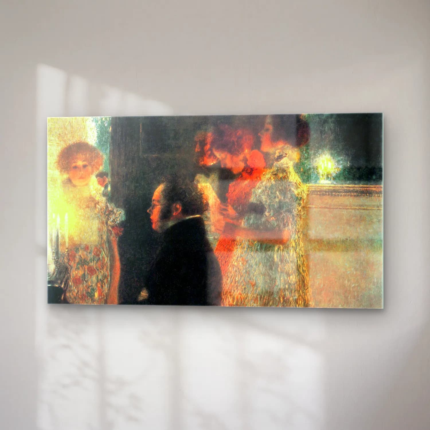 Gustav Klimt – Schubert at the Piano II cam tablo — sağ açıdan görünüm