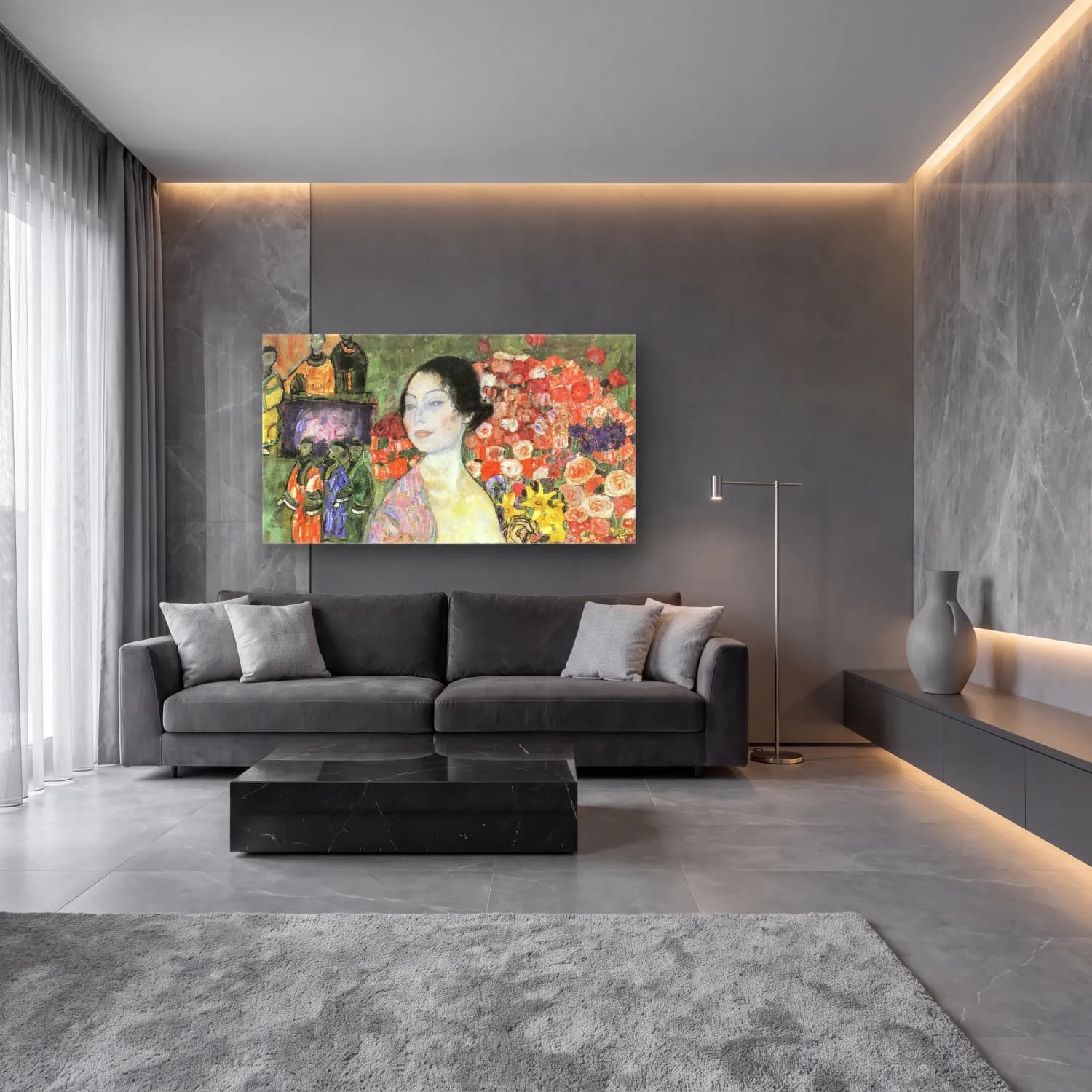 Gustav Klimt – The Dancer cam tablo — lüks salon duvarında