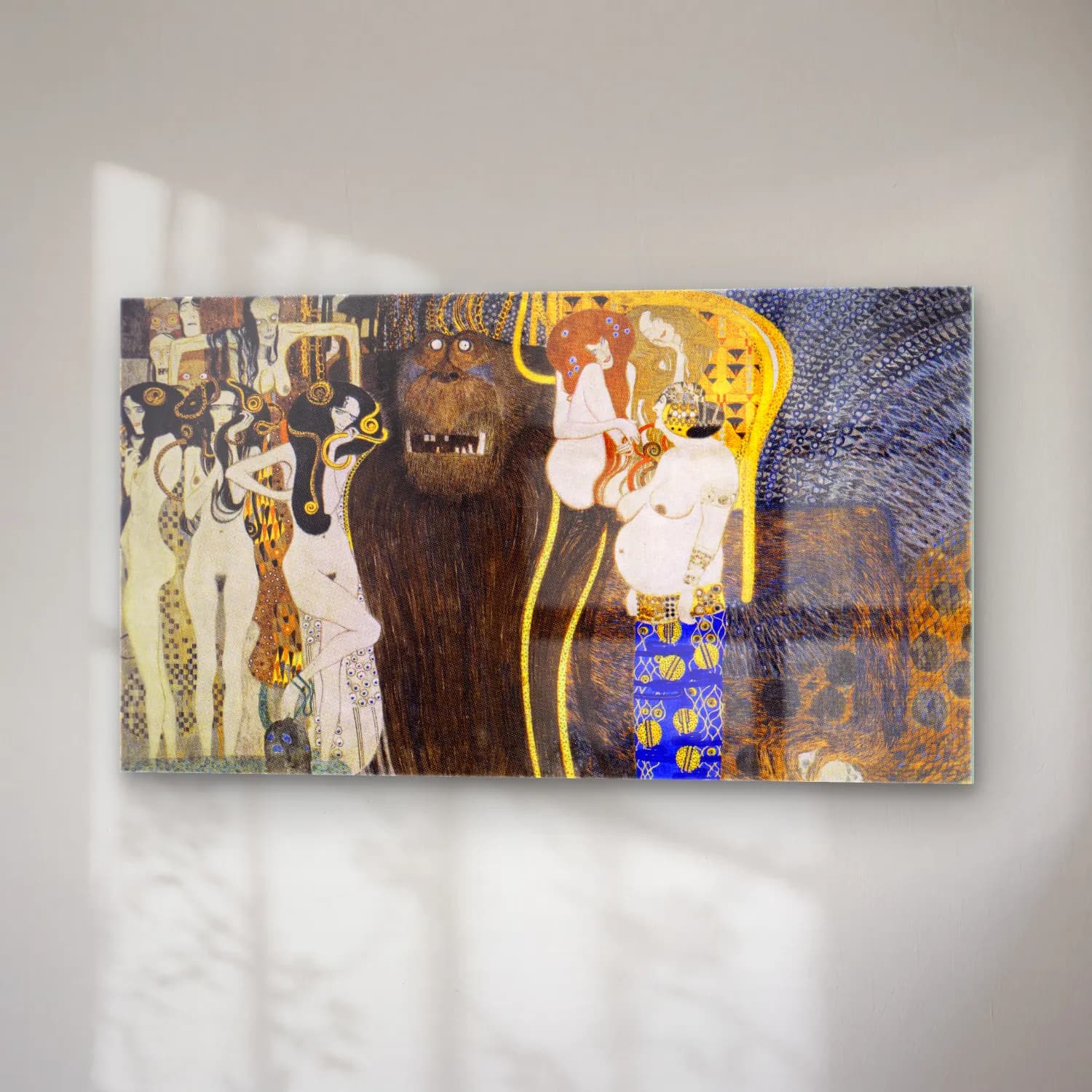 Gustav Klimt – The Hostile Powers cam tablo — sağ açıdan görünüm