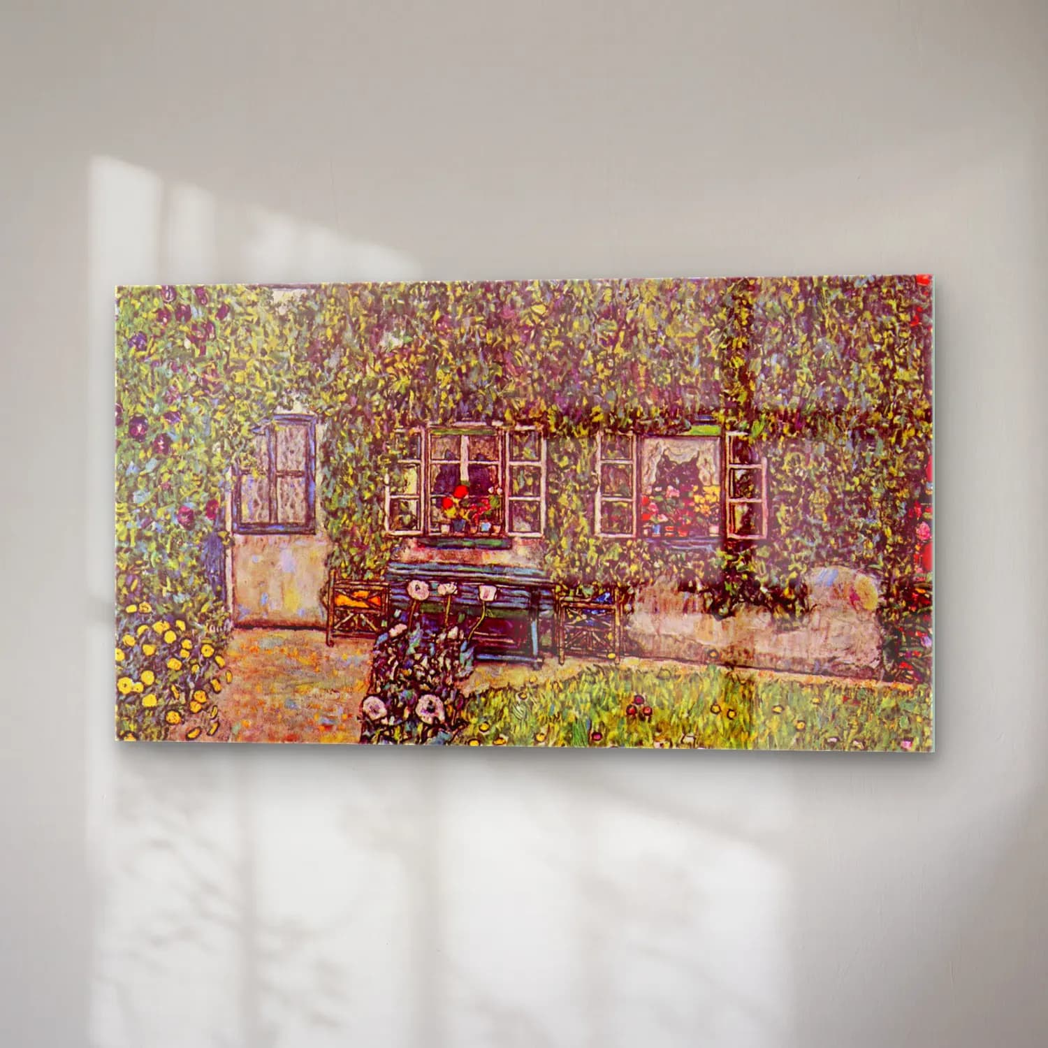 Gustav Klimt – The House of Guard cam tablo — sağ açıdan görünüm