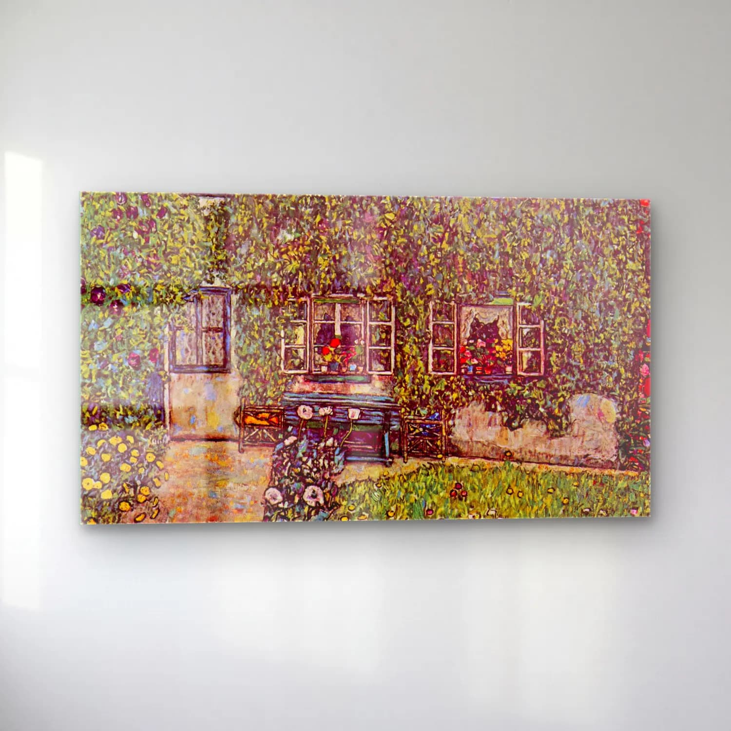 Gustav Klimt – The House of Guard cam tablo — sol açıdan görünüm