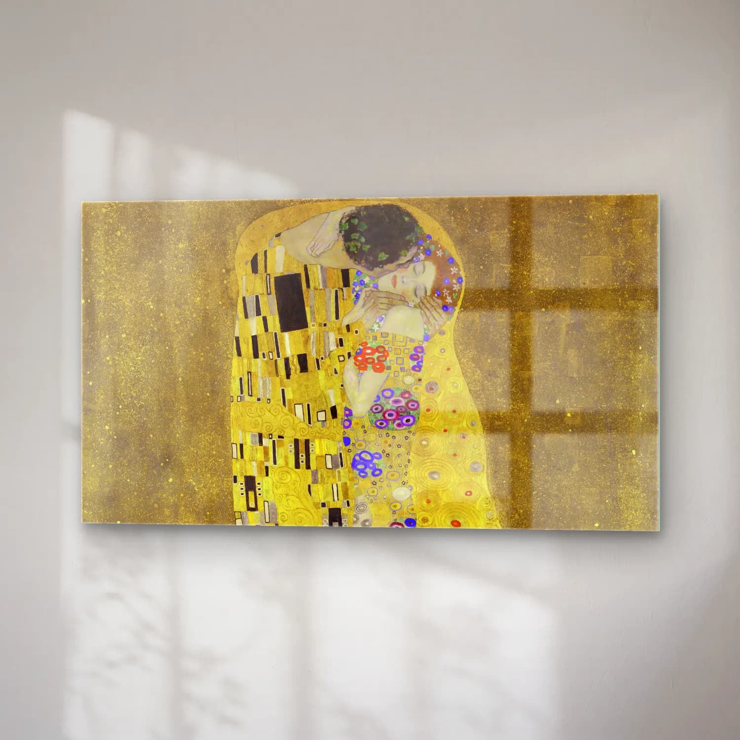 Gustav Klimt – The Kiss cam tablo — sağ açıdan görünüm