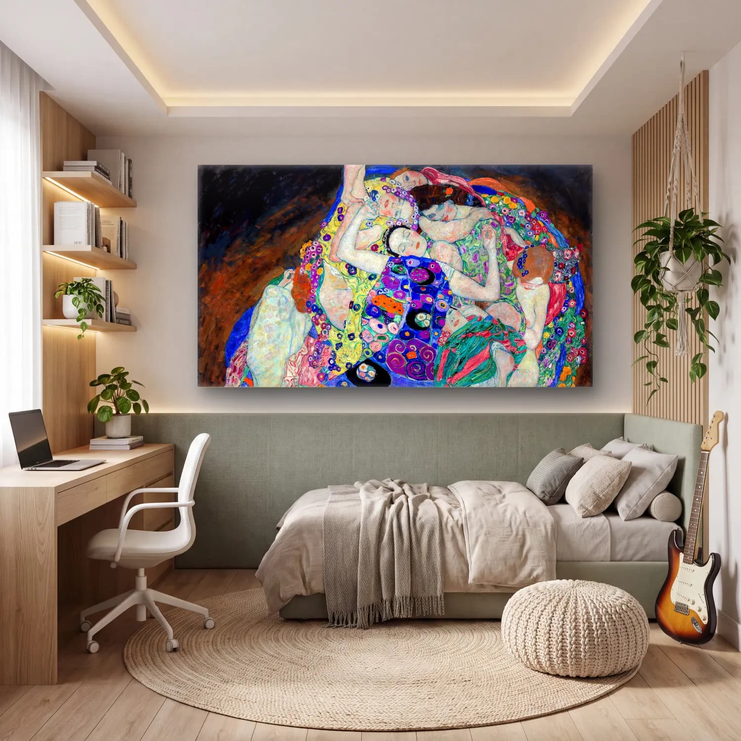 Gustav Klimt – The Virgin cam tablo — genç odasında