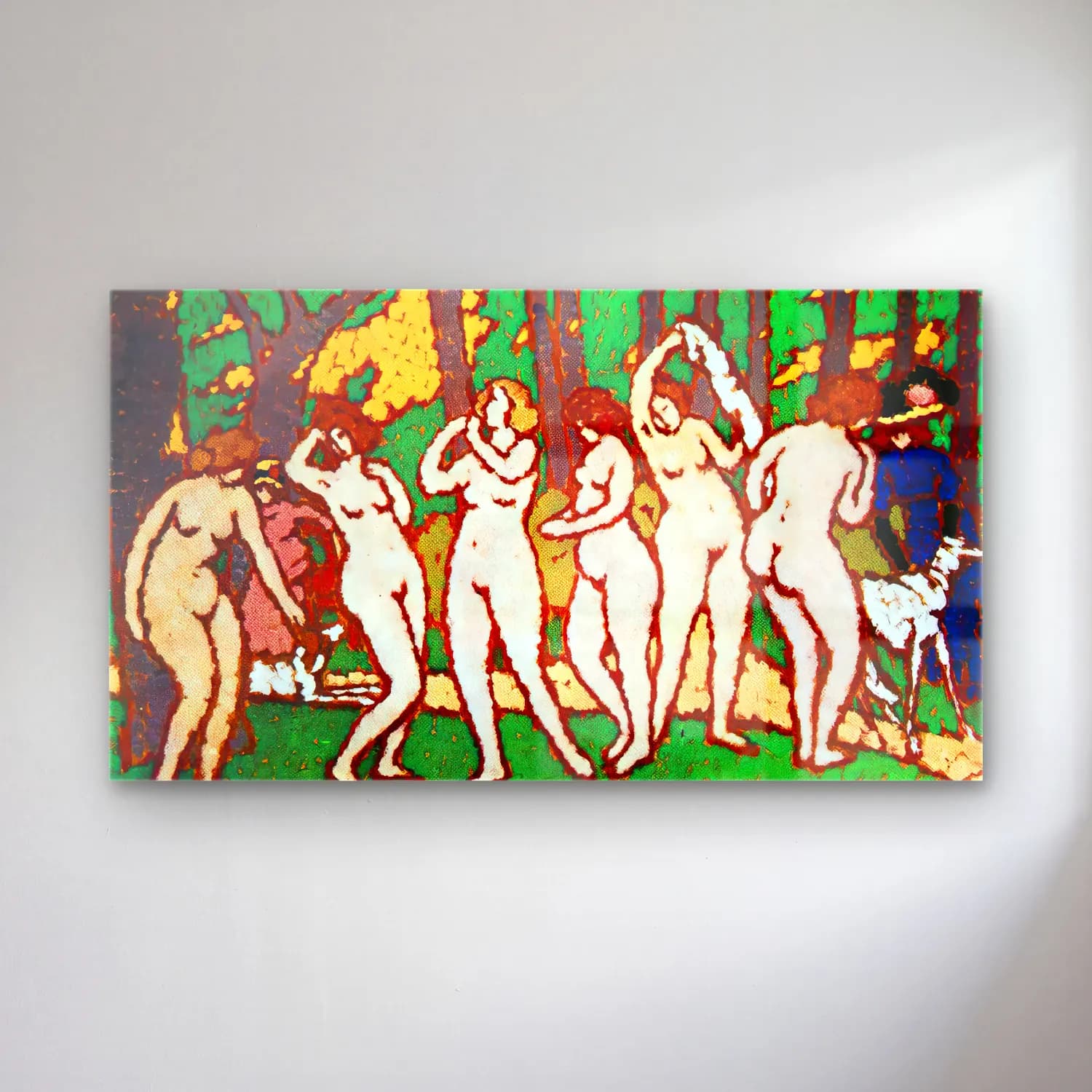 József Rippl-rónai – Park with Nudes cam tablo — József Rippl-rónai – Park with Nudes — empresyonist dansçılar