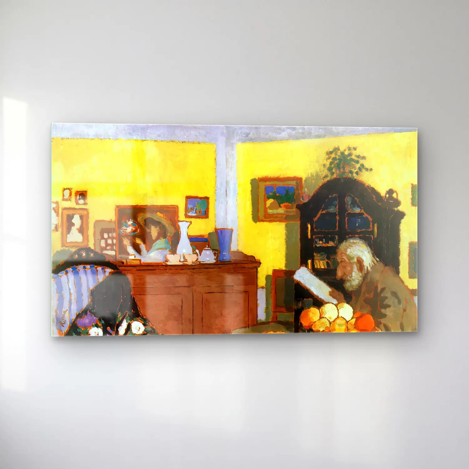 József Rippl-rónai – Uncle Piacsek in front of the Black Sideboard cam tablo — sol açıdan görünüm