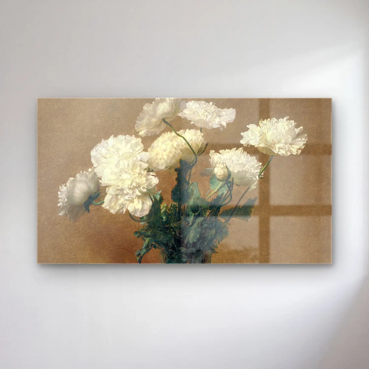 Henri Fantin-Latour – Poppies cam tablo — Henri Fantin-Latour – Poppies — empresyonist vazoda çiçek buketi