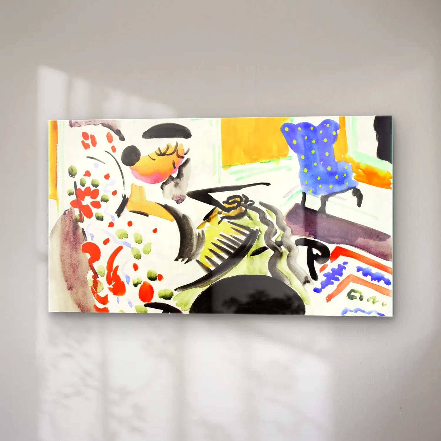 Henry Lyman Saÿen – Calligraphic Interior cam tablo — sağ açıdan görünüm