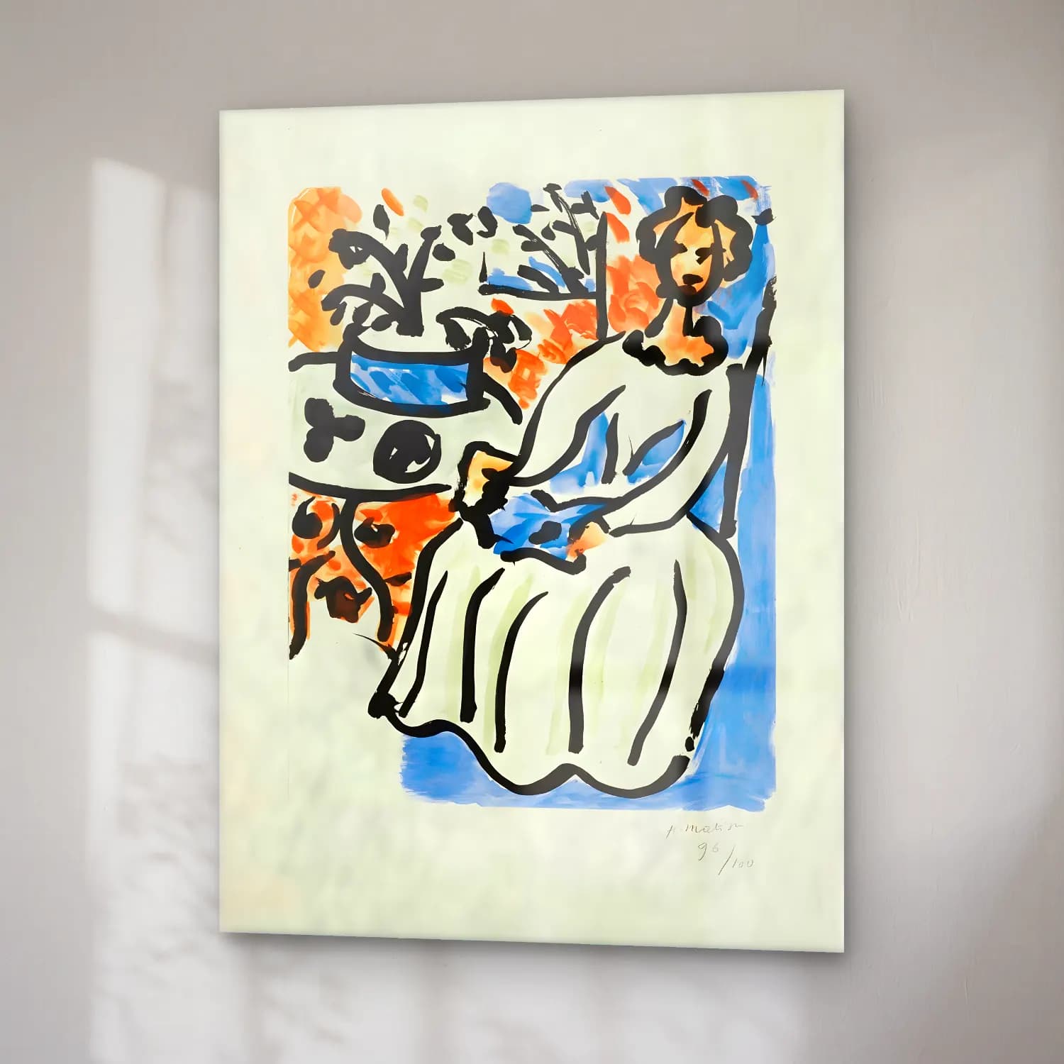 Henri Matisse – Marie-José en robe jaune cam tablo — sağ açıdan görünüm