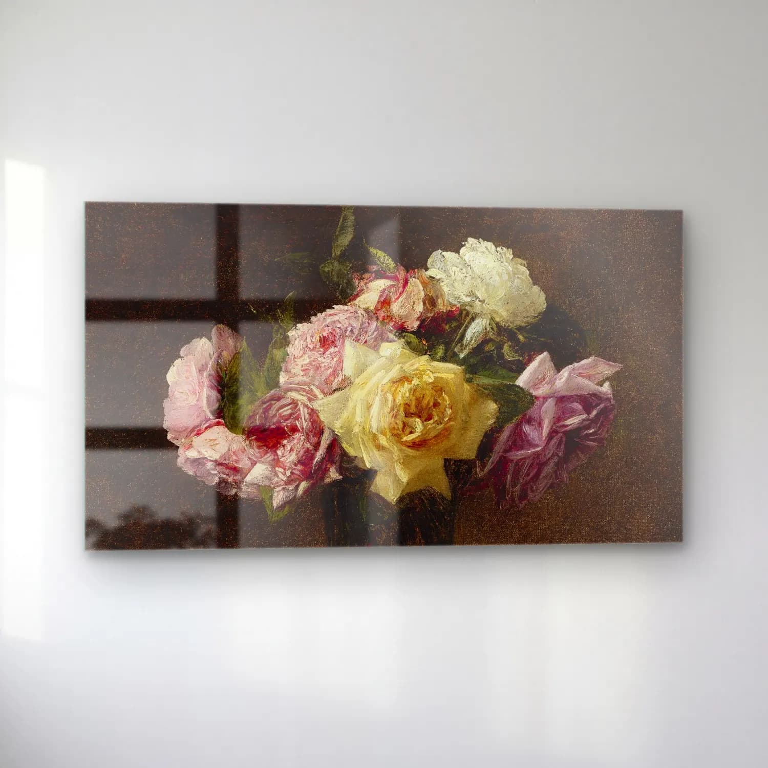Henri Fantin-Latour – Roses cam tablo — sol açıdan görünüm