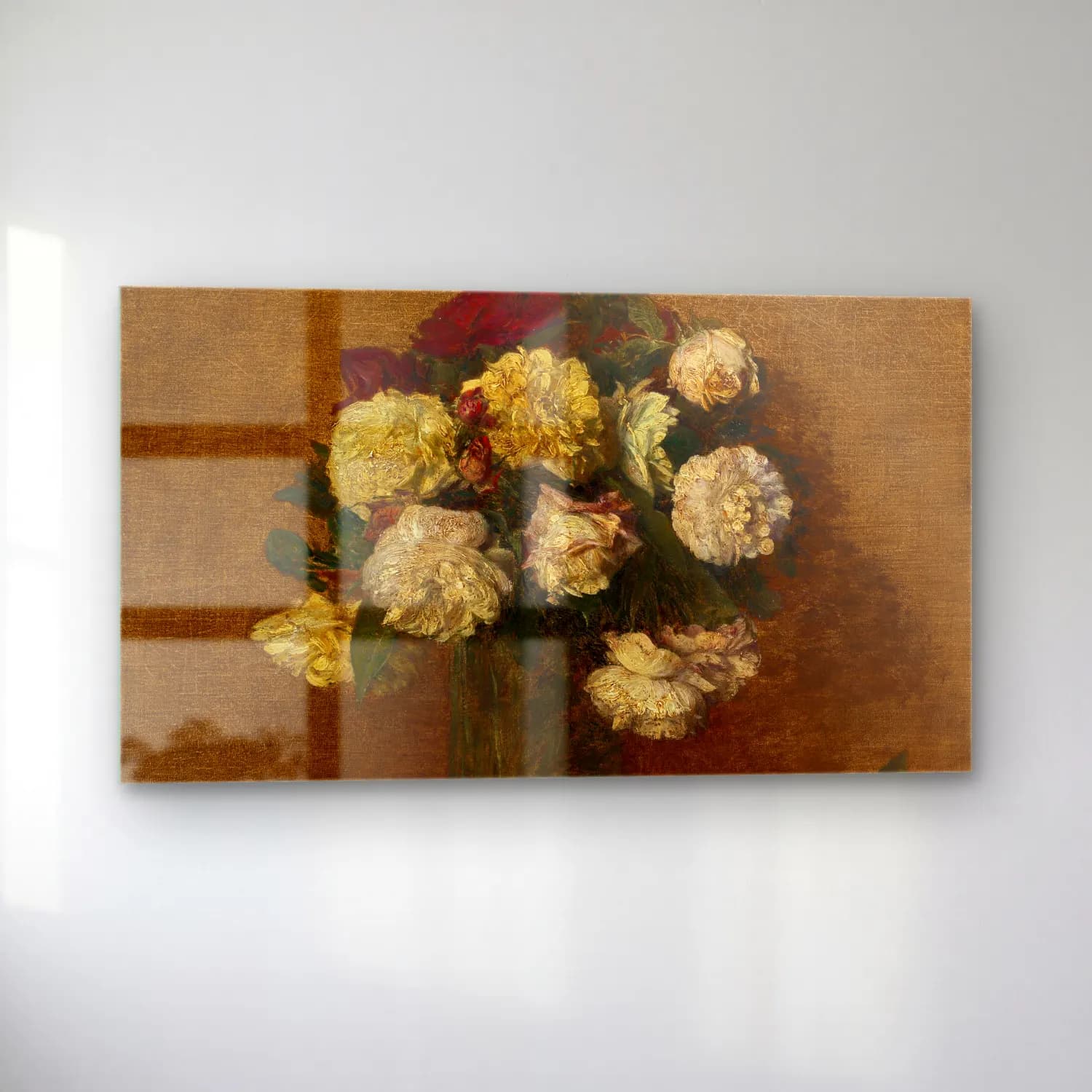 Henri Fantin-Latour – Roses In A Vase cam tablo — sol açıdan görünüm
