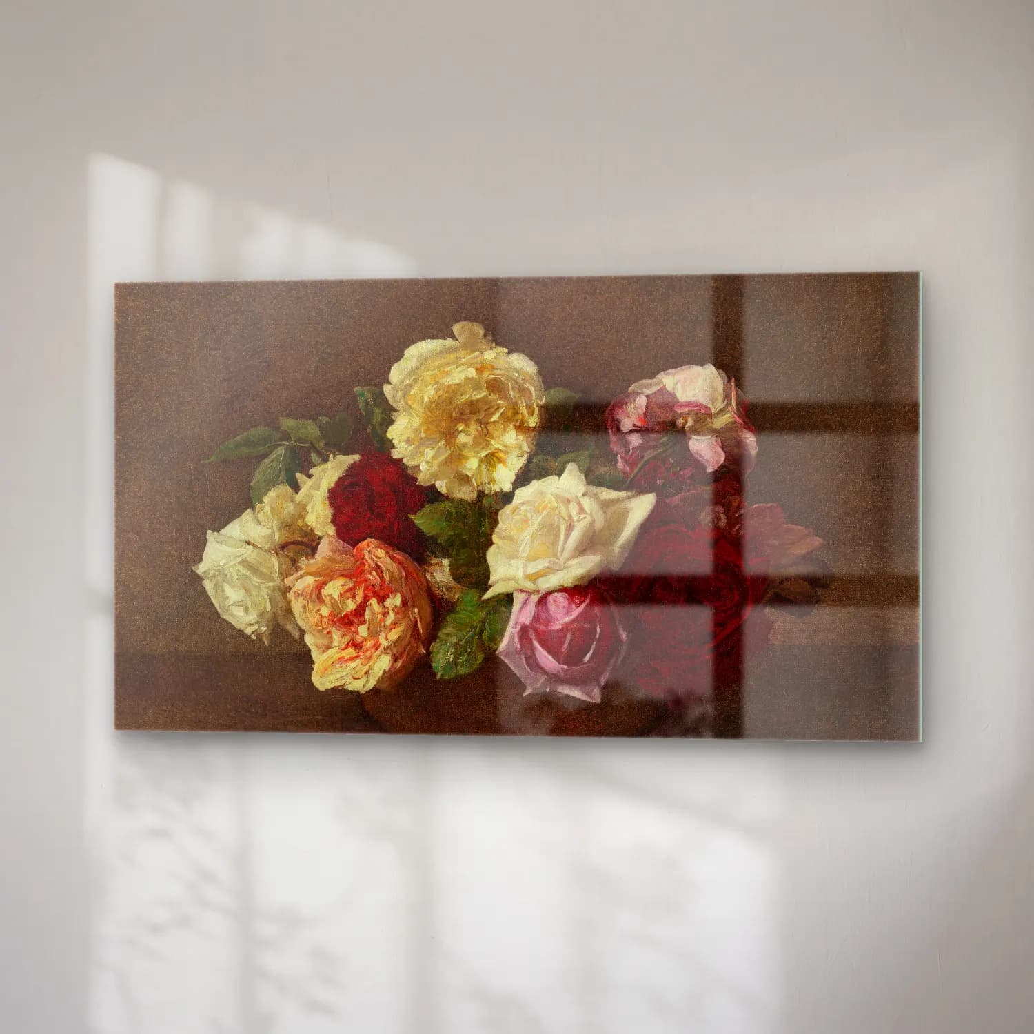 Henri Fantin-Latour – Roses dans une coupe cam tablo — sağ açıdan görünüm