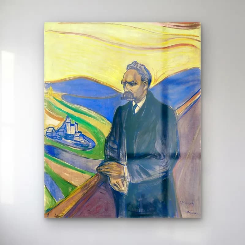 Empresyonist Erkek Portresi No. 13 cam tablo — Empresyonist Erkek Portresi No. 13 — empresyonist erkek portresi