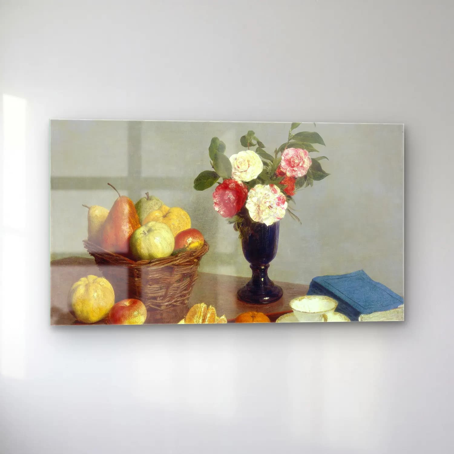 Henri Fantin-Latour – Still Life With Pansies cam tablo — sol açıdan görünüm