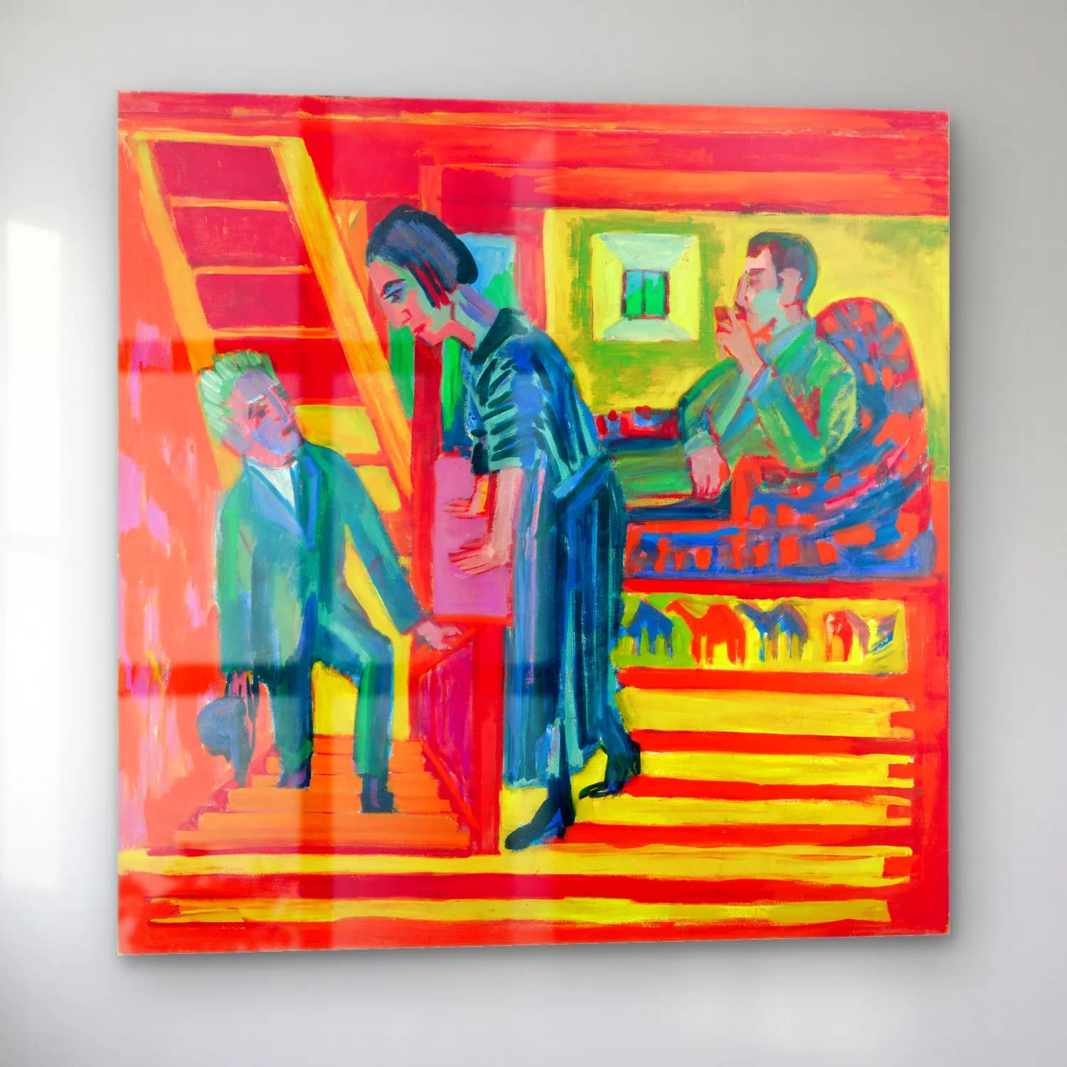 The Visit – Couple and Newcomer Ernst Ludwig Kirchner cam tablo — sol açıdan görünüm