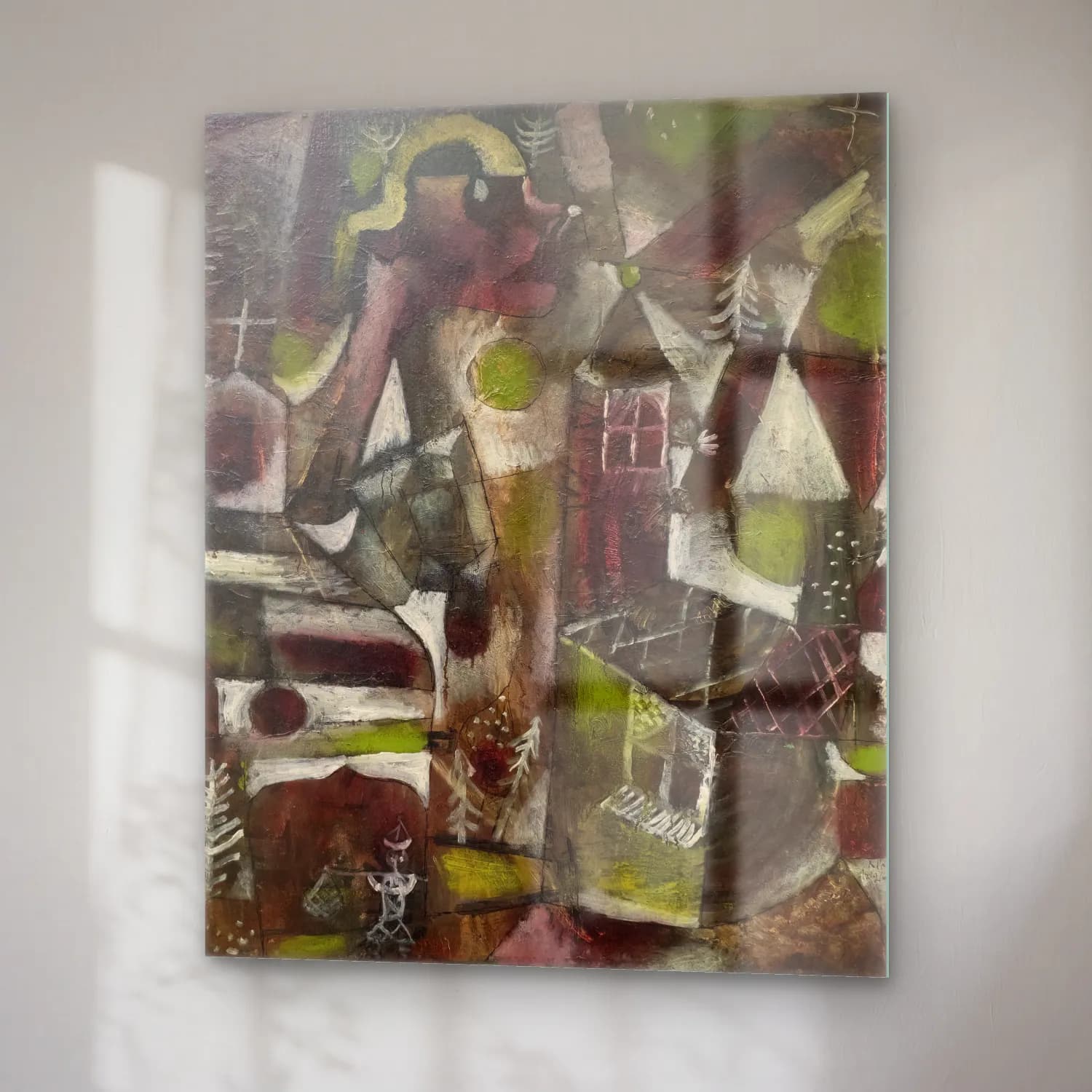 Paul Klee – Swamp Legend No. 3 cam tablo — sağ açıdan görünüm