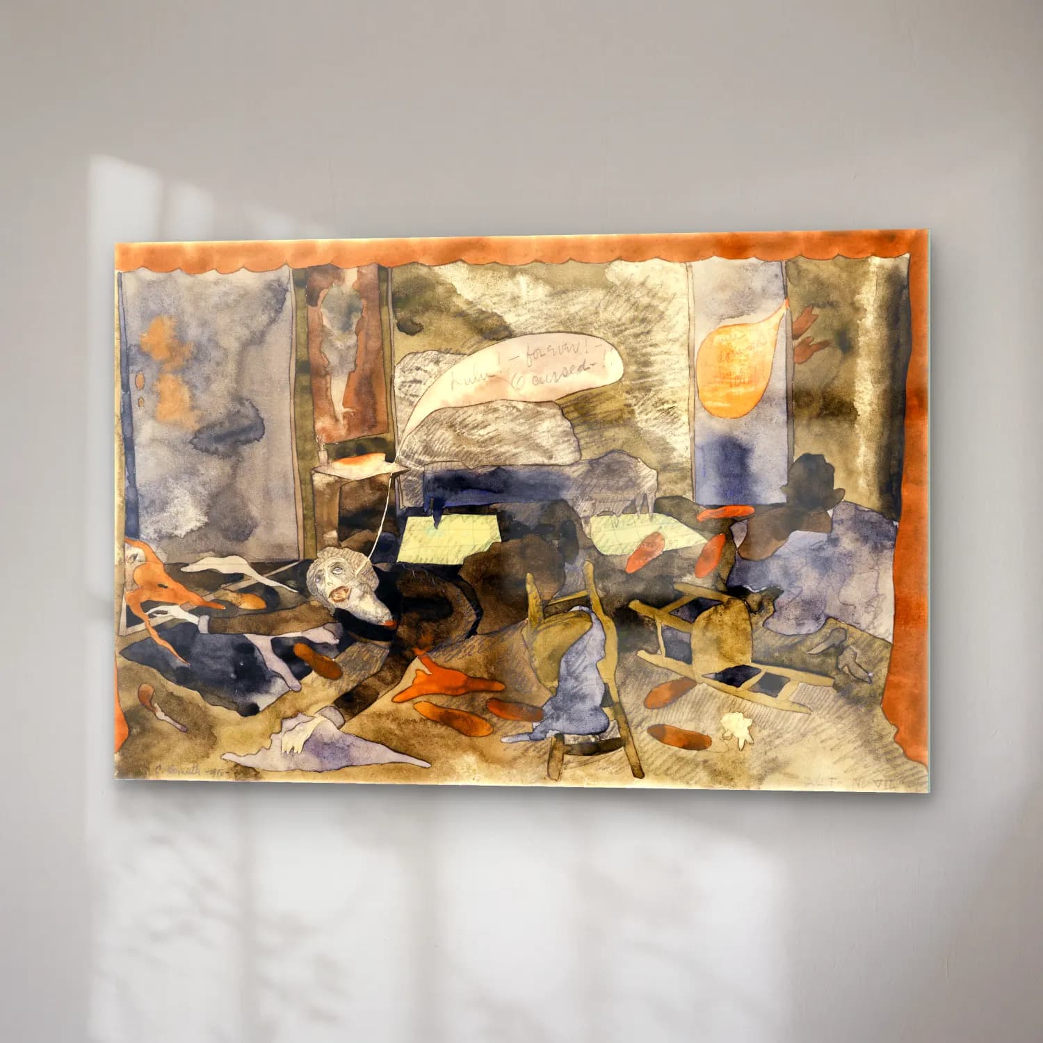 Charles Demuth – The Death of Countess Geschwitz cam tablo — sağ açıdan görünüm