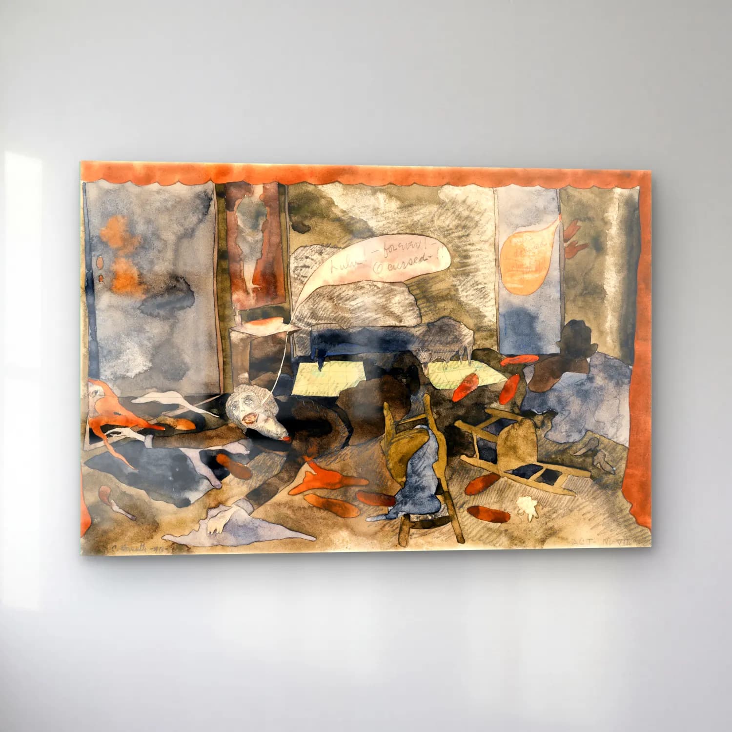 Charles Demuth – The Death of Countess Geschwitz cam tablo — sol açıdan görünüm