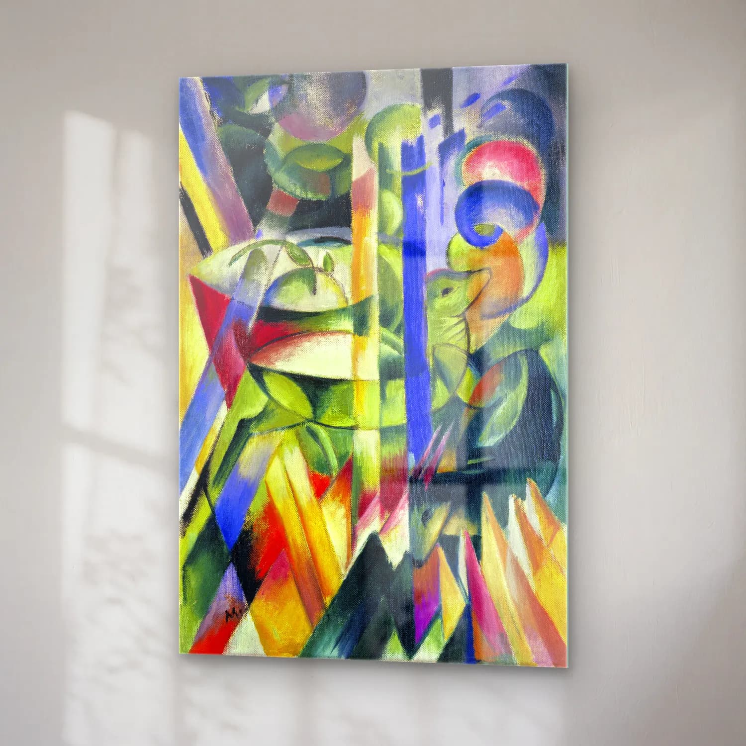 Franz Marc – The Little Mountain Goats painting in high resolution cam tablo — sağ açıdan görünüm