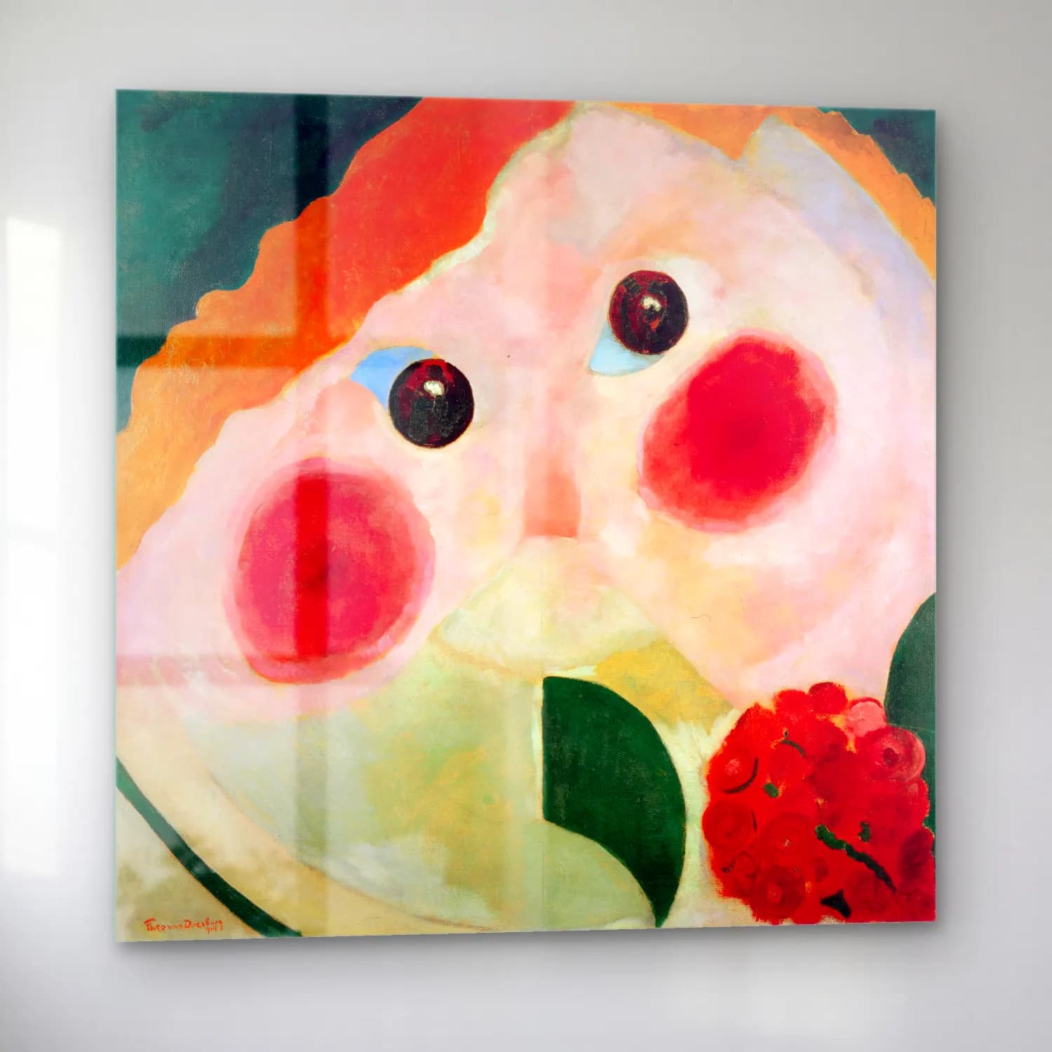 Theo van Doesburg – Girl with Ranunculus cam tablo — sol açıdan görünüm