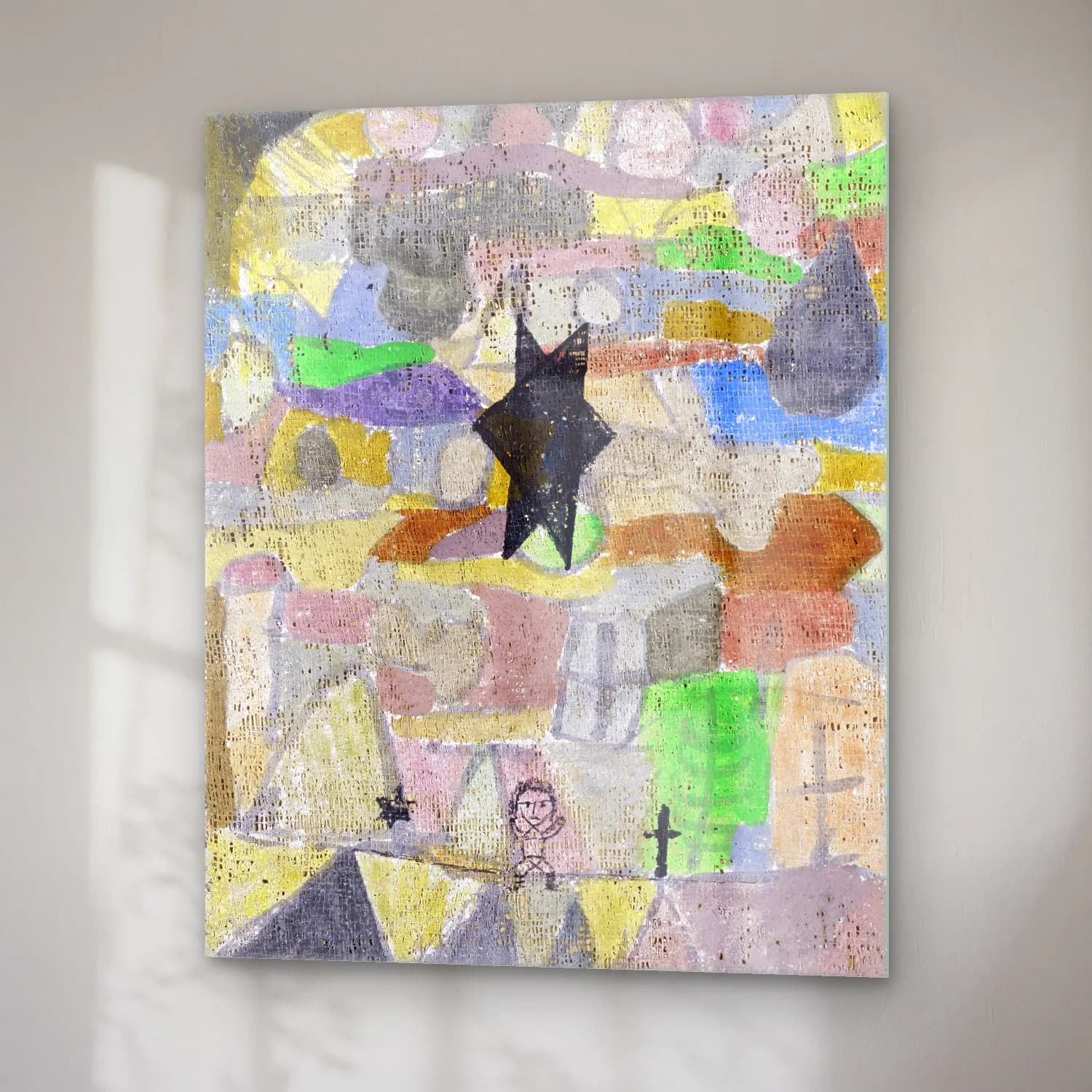 Paul Klee – Under a black star cam tablo — sağ açıdan görünüm