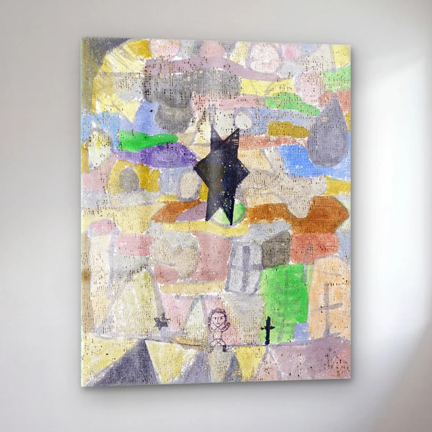 Paul Klee – Under a black star cam tablo — sol açıdan görünüm