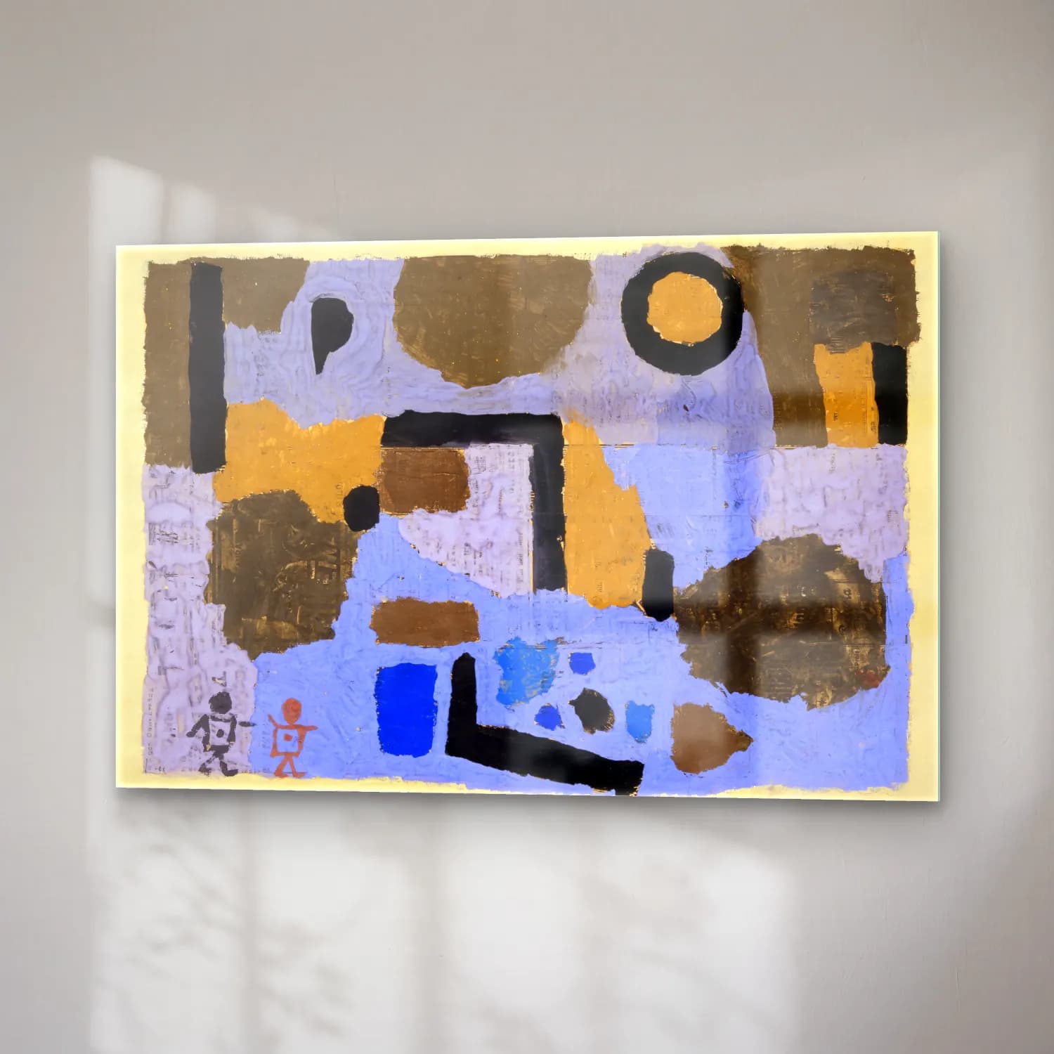 Paul Klee – With the two lost ones painting in high resolution cam tablo — sağ açıdan görünüm
