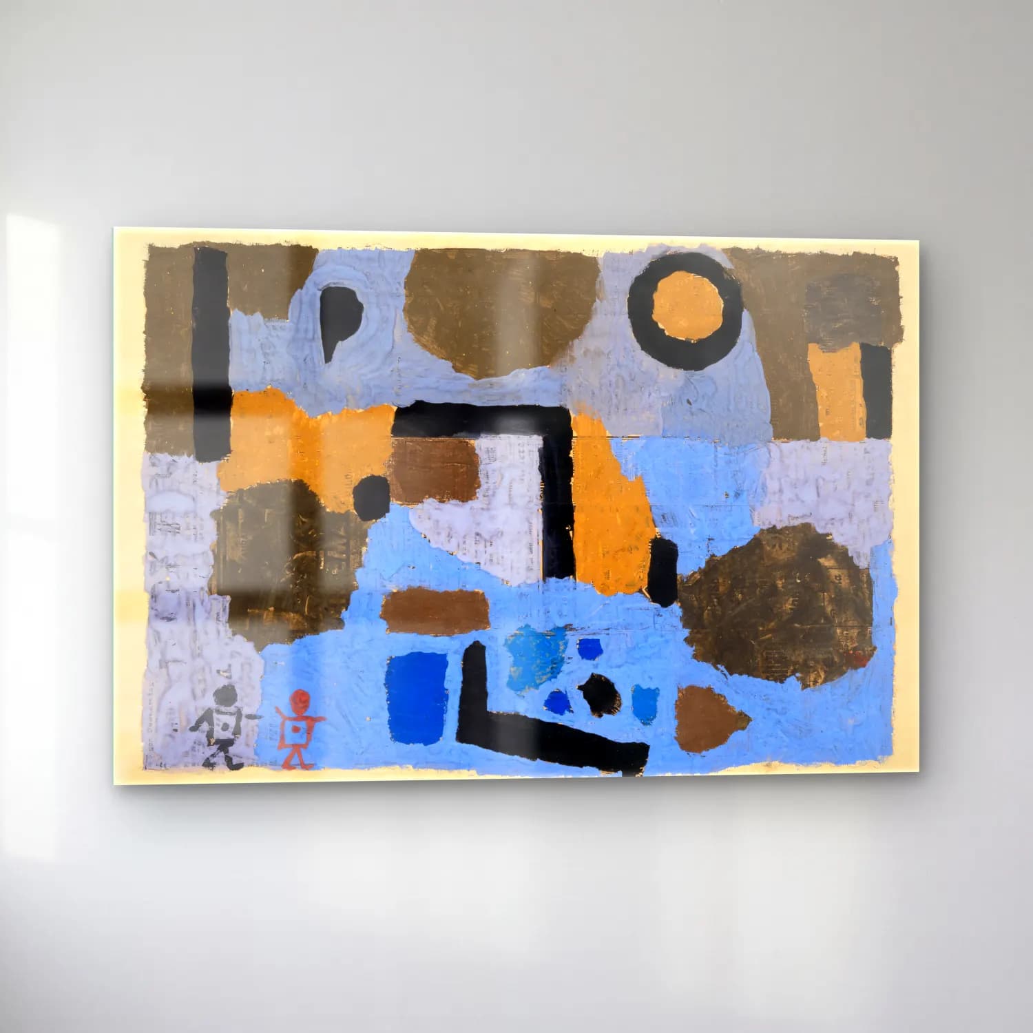 Paul Klee – With the two lost ones painting in high resolution cam tablo — sol açıdan görünüm