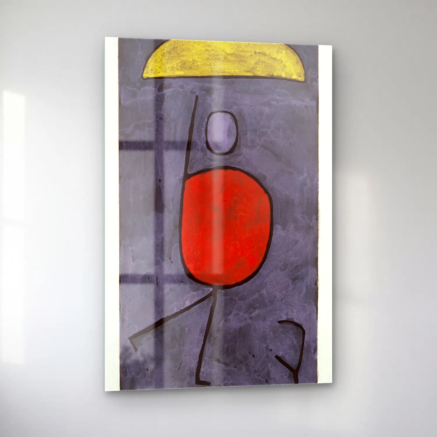Paul Klee – With umbrella painting in high resolution cam tablo — sol açıdan görünüm