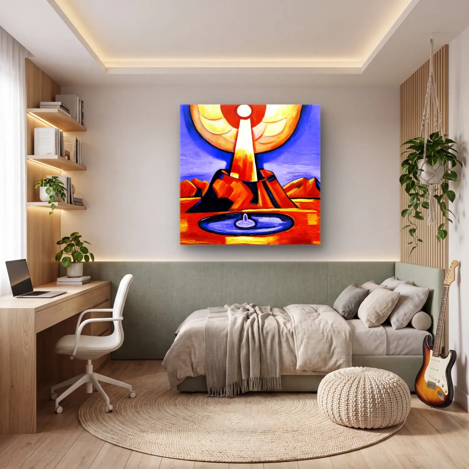 Marsden Hartley – Yliaster Paracelsus cam tablo — genç odasında